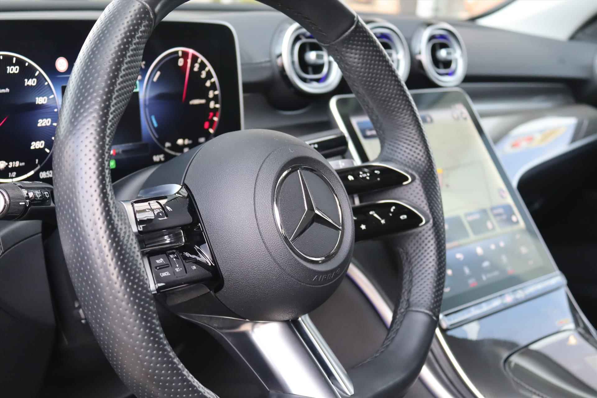 Mercedes C-Klasse Estate C300e 313PK AUTOMAAT AMG LINE | Navi | Trekhaak | Memory | PHEV | Leer | Sfeerverl. | 360 Camera | 18 Inch Lm | - 16/66