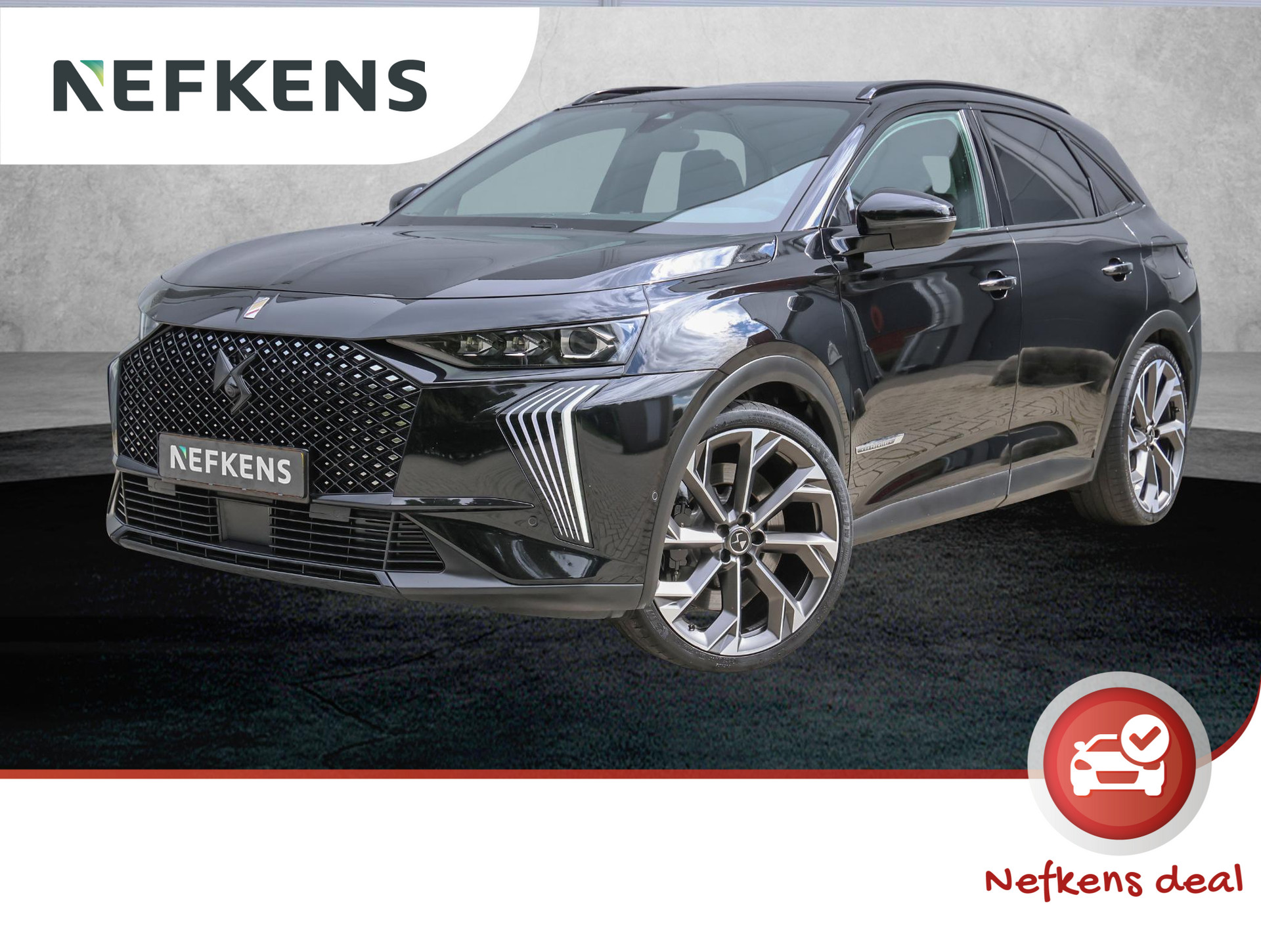 DS 7 360pk E-Tense 4x4 La Première (UNIEK!!/Sfeerverlichting/FOCAL/21"LMV/LEER/Glazendak/Adapt.Cruise/360pk!!)