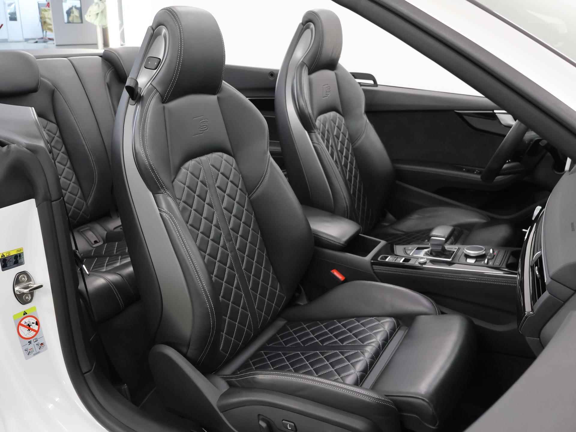 Audi A5 Cabriolet 45 TFSI quattro Sport S Line Edition 245 PK | Lederen Bekleding | B&O Audio | Adaptieve Cruise Control | Stoelverwarming | Achteruitrijcamera met Parkeerhulp | 2x S-Line | Trekhaak | - 11/56