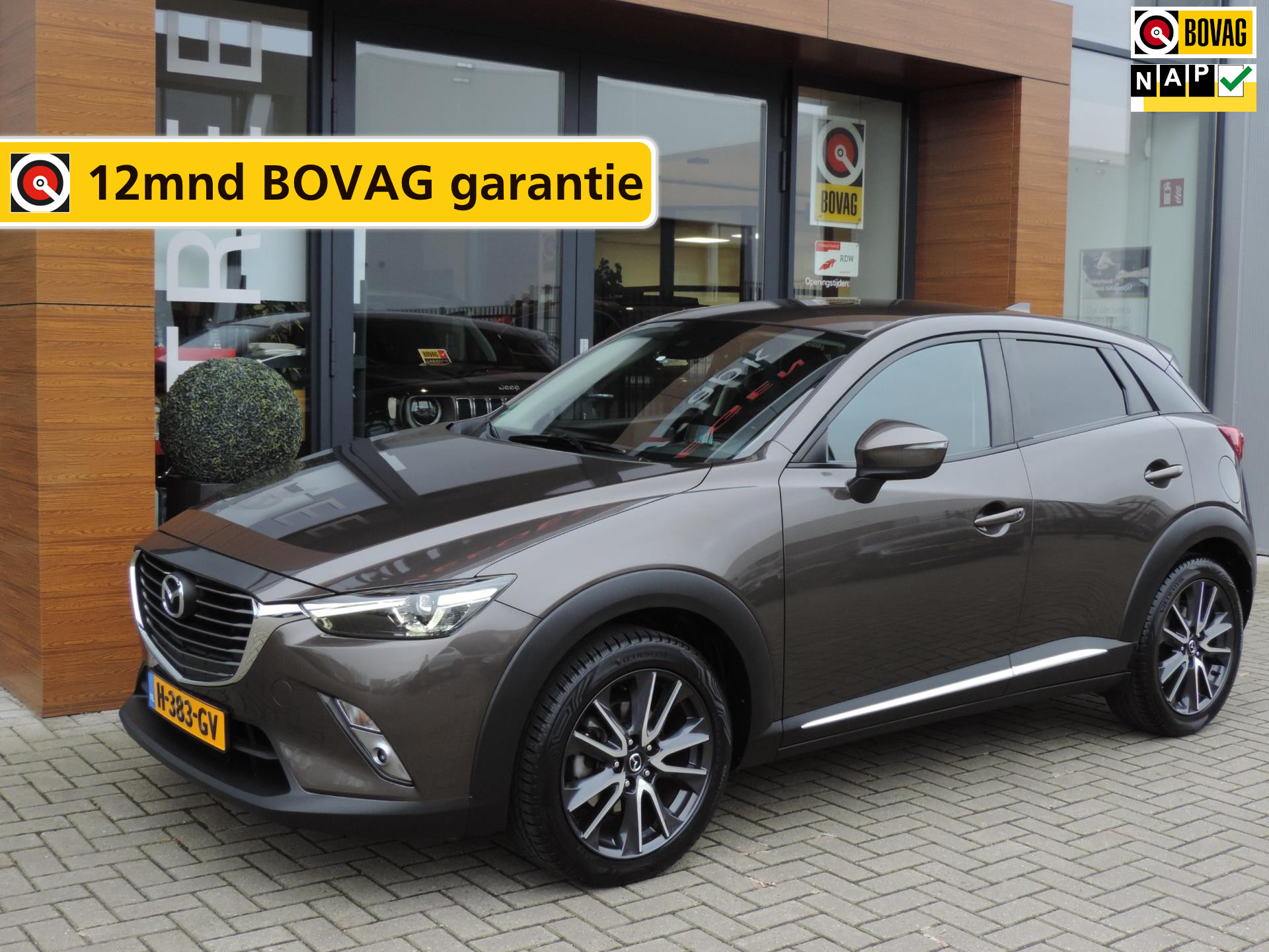 Mazda CX-3 2.0 SkyActiv-G 120 GT-M AUTOMAAT 105.000km | Afn.th | Stoelverw | Headup | 18” | LED kopl | Camera | Dodehoek | ECC