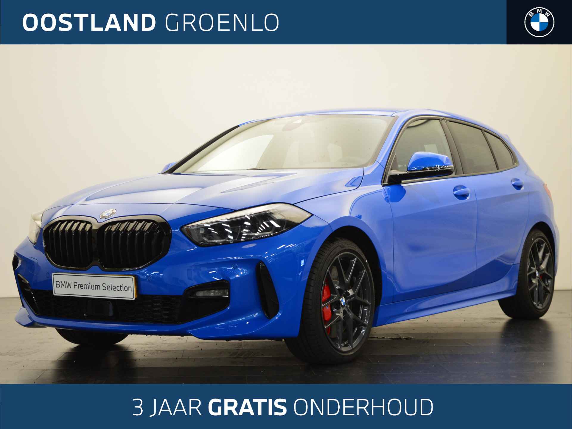 BMW 1-serie 118i M Sport (incl. 3 jaar gratis onderhoud) / Sportstoelen / Adaptieve LED / Active Cruise Control / Comfort Access / M Sportonderstel / Live Cockpit Professional