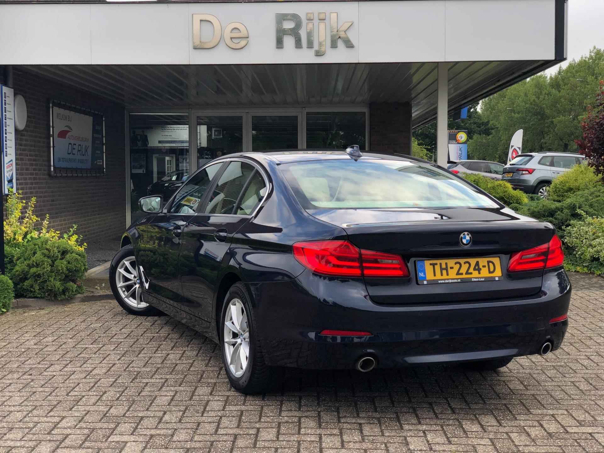 BMW 5-serie 520i Corporate Lease High Executive | Navi, Leder, Cruise, Airco, Stoel vrw. | NAP | - 4/41