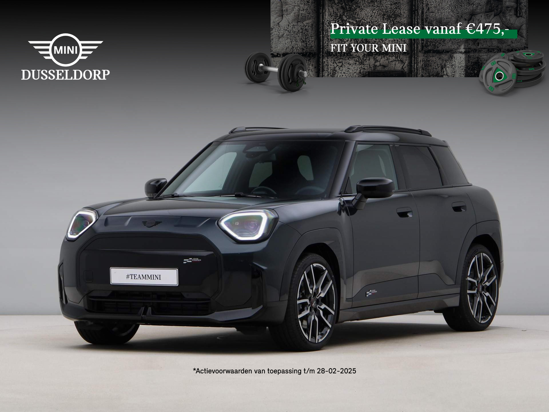 MINI Aceman E John Cooper Works Pakket M PRIVATE LEASE EUR 535,- (48 mnd/10.000 km)