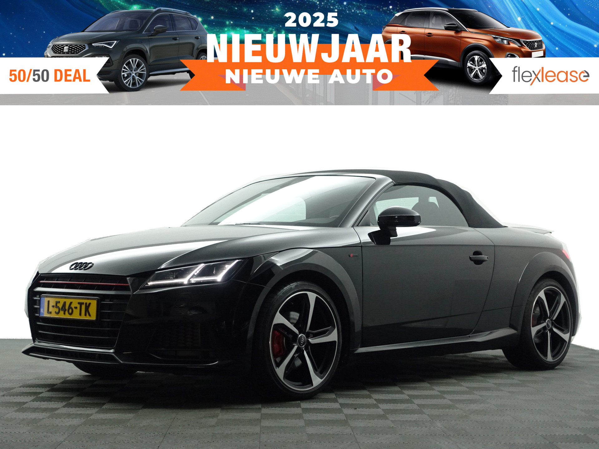 Audi TT Roadster 1.8 TFSI 180pk S Competition Black Optic Aut- Rs Interieur, Keyless, Xenon Led, Virtual Cockpit, Park Assist, Sportuitlaat