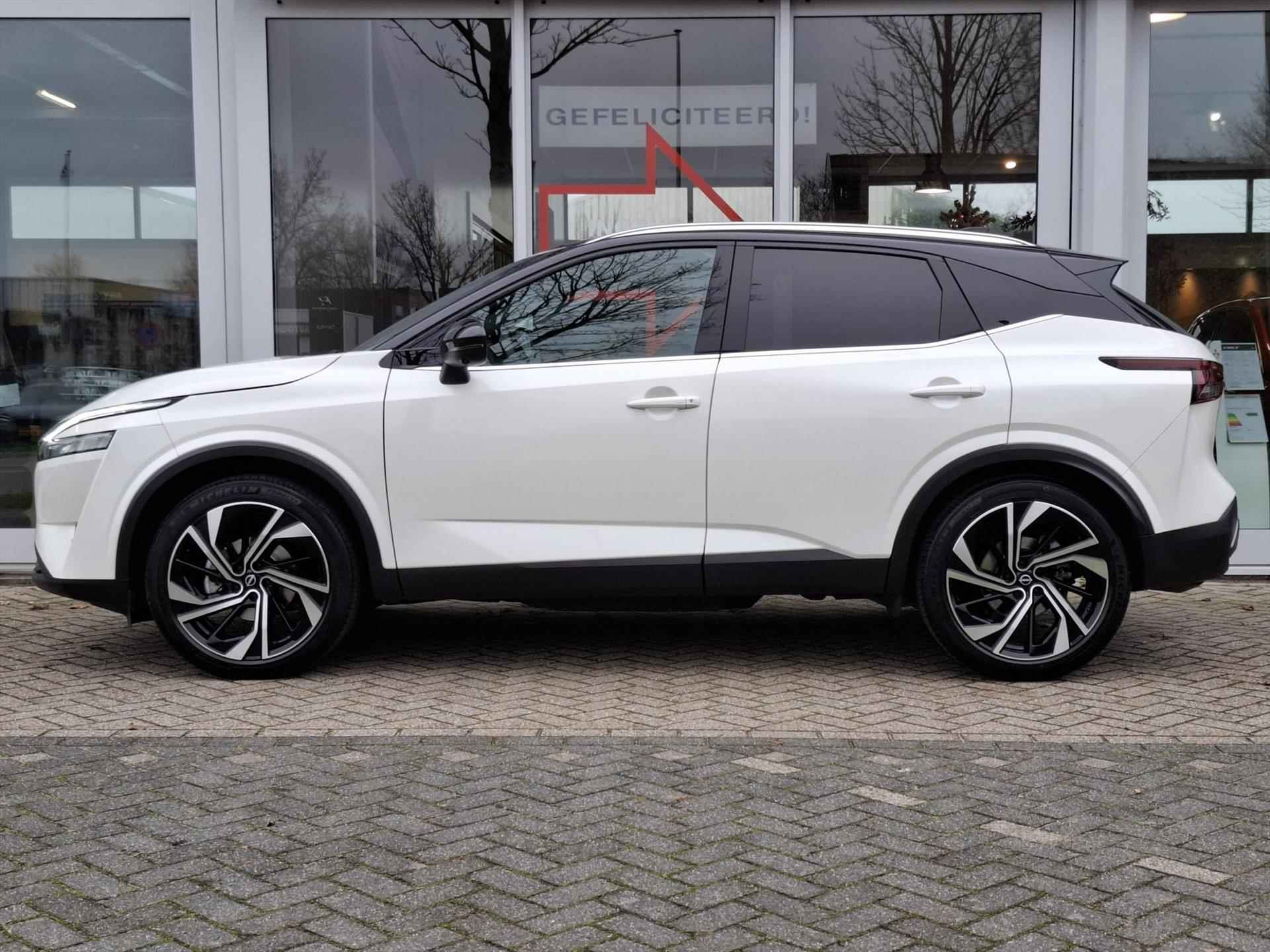 NISSAN Qashqai 1.3 Mild-Hybrid 158pk Xtronic Tekna Plus | Leder | Trekhaak | Head-Up | 20 Inch | Navigatie | App connect - 3/42