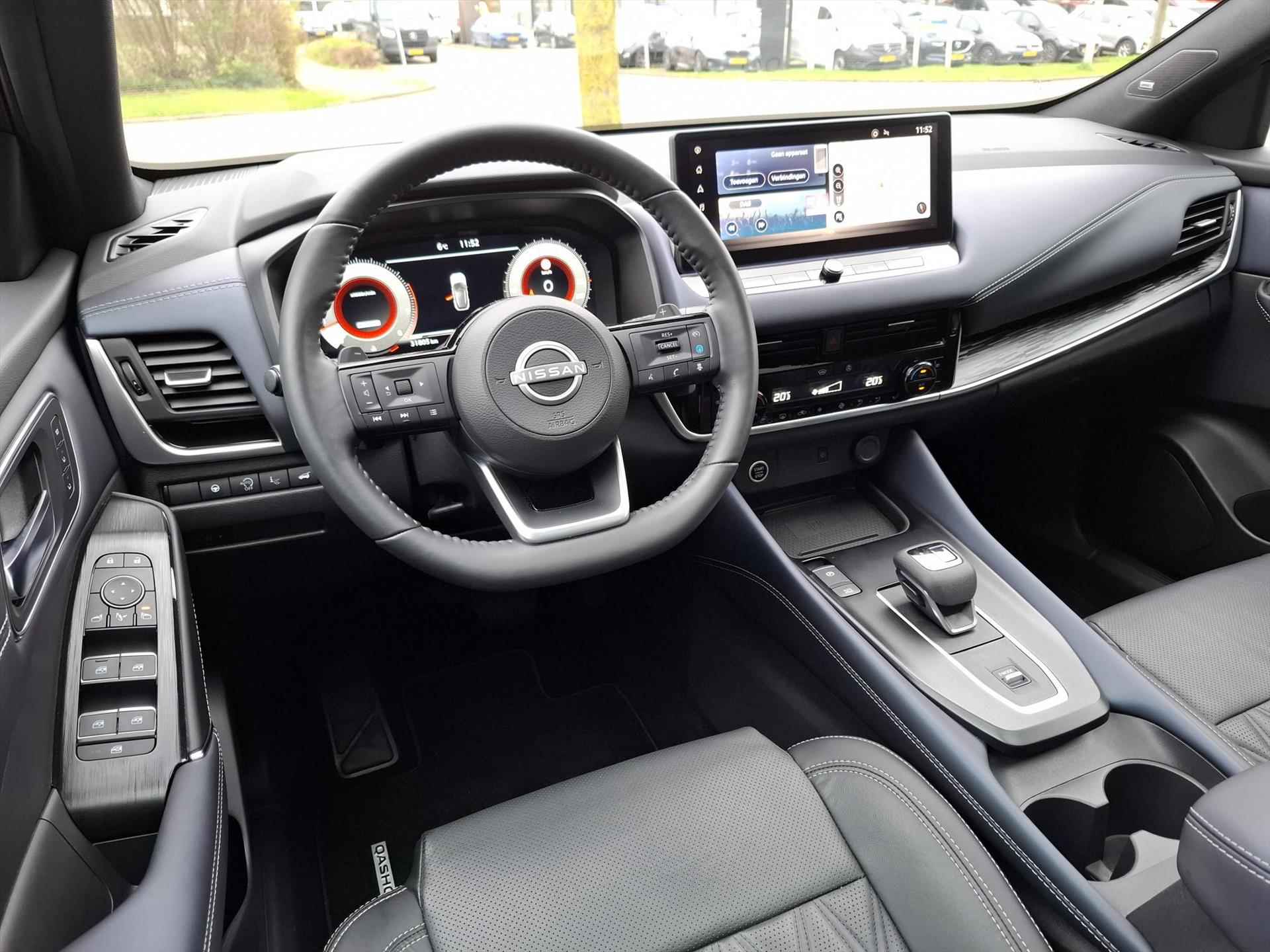 NISSAN Qashqai 1.3 Mild-Hybrid 158pk Xtronic Tekna Plus | Leder | Trekhaak | Head-Up | 20 Inch | Navigatie | App connect - 31/42