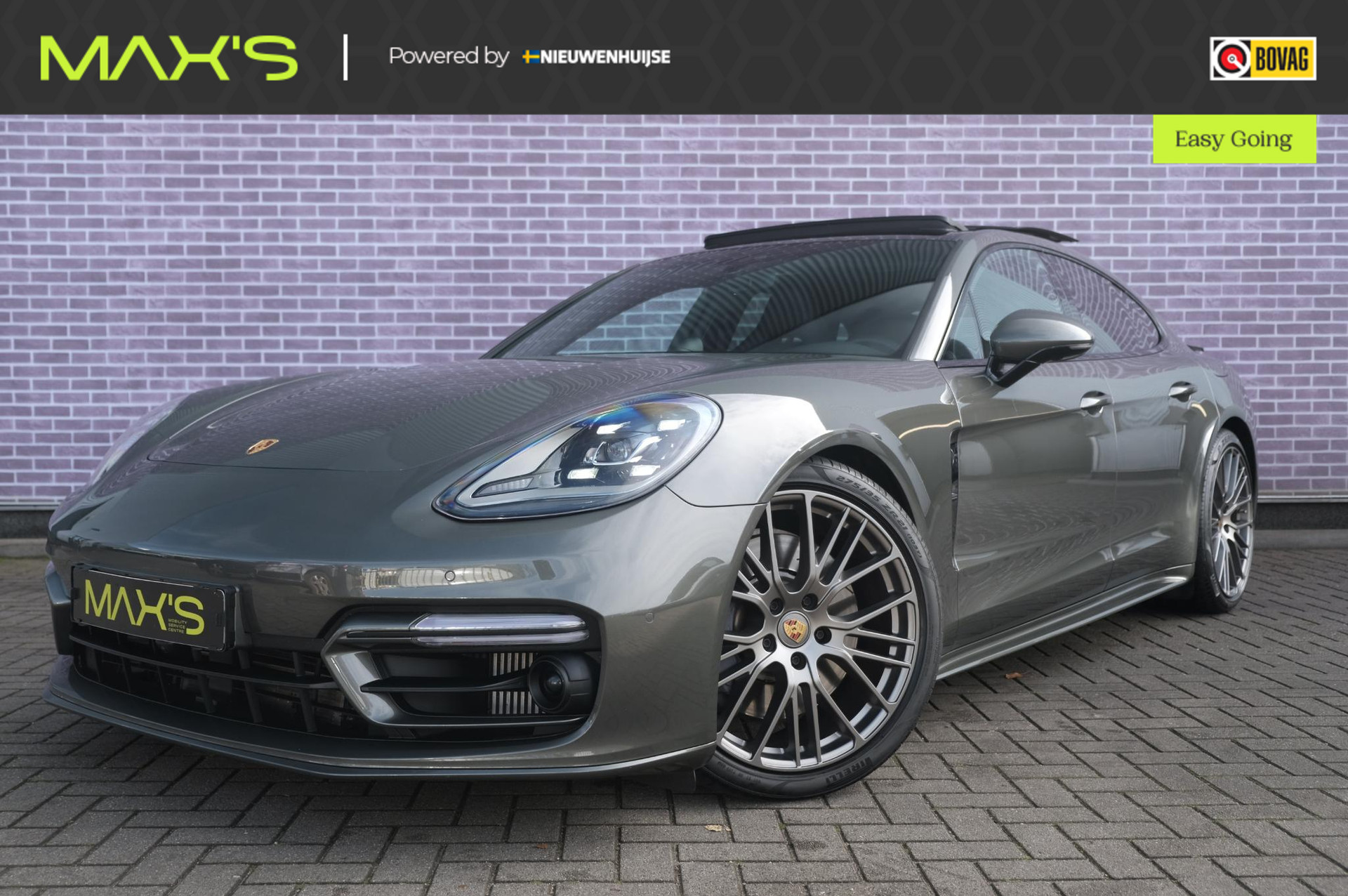 Porsche Panamera 4 E-Hybrid Platinum Edition | Fabrieksgarantie | Sport Chrono Pakket | Luchtvering | Soft Close | 360 Camera | Adaptive cruise control | Apple Carplay / Android Auto | Porsche Entry & Drive |