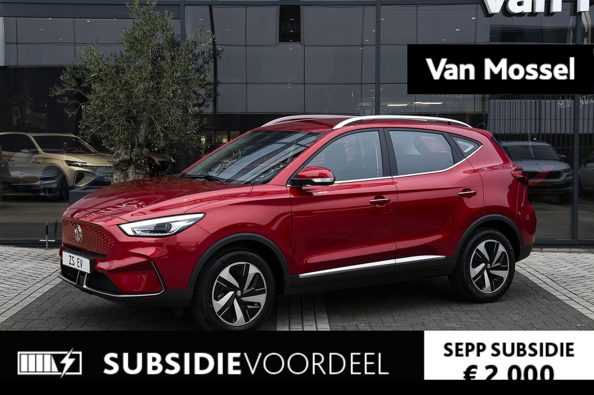 MG ZS EV Long Range Comfort 70 kWh ACTIE voorraad registratiekorting / Subsidie particulier € 2.000,=