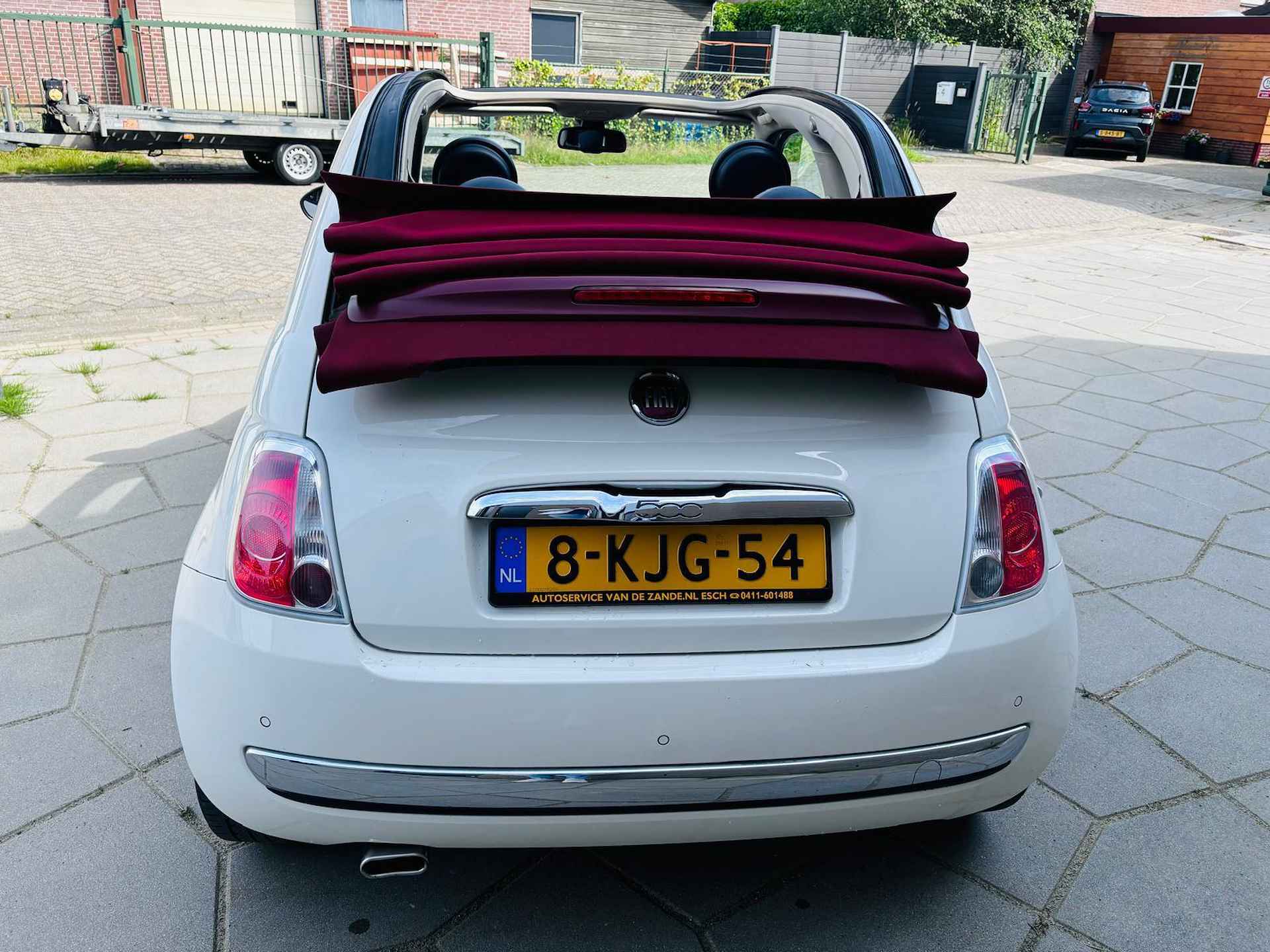 Fiat 500 C 0.9 TwinAir Lounge|CABRIO|AIRCO |LEDER |ROOD dak|veel Chrome - 9/24