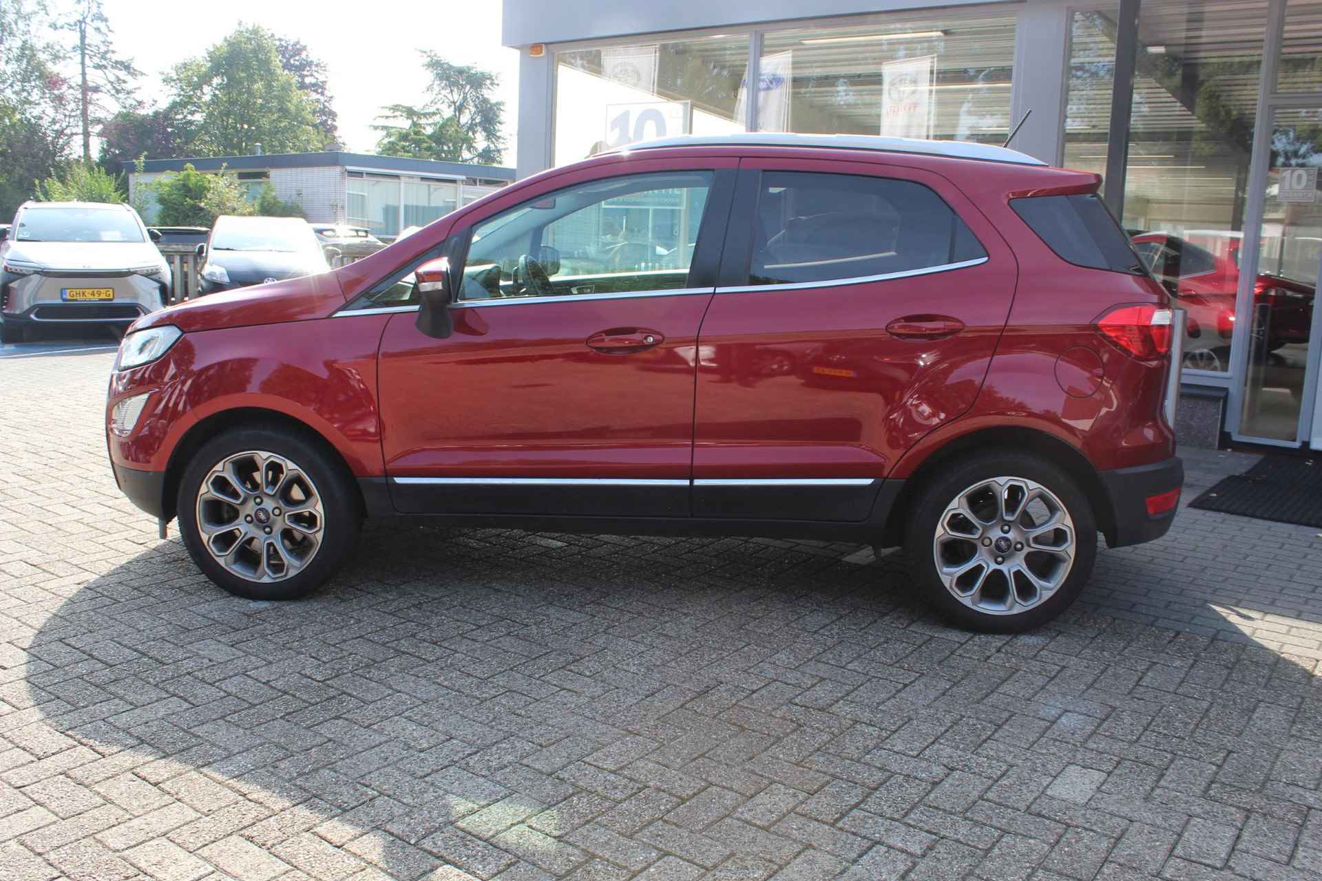 Ford EcoSport 1.0 ECOBOOST TITANIUM TREKHAAK PARK.SENSOREN V+A CAMERA CLIMA PRIVACY GLASS APPLE/ANDROID LM VELGEN - 13/31