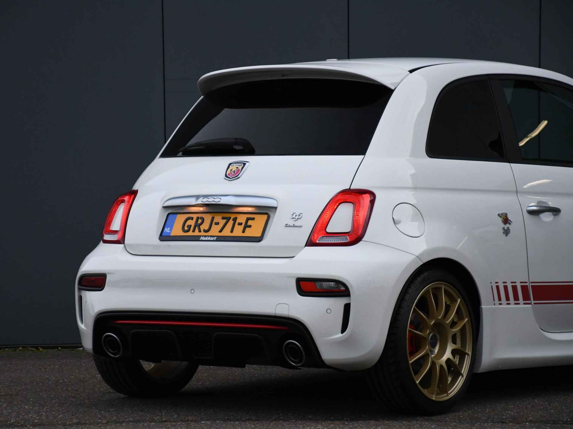 Fiat 500 Abarth 595 Turismo 1.4 T-Jet 165pk COGNAC LEDER | PDC ACHTER | NAVI | APPLE-CARPLAY | DAB | 17'' MAK VELGEN - 5/28