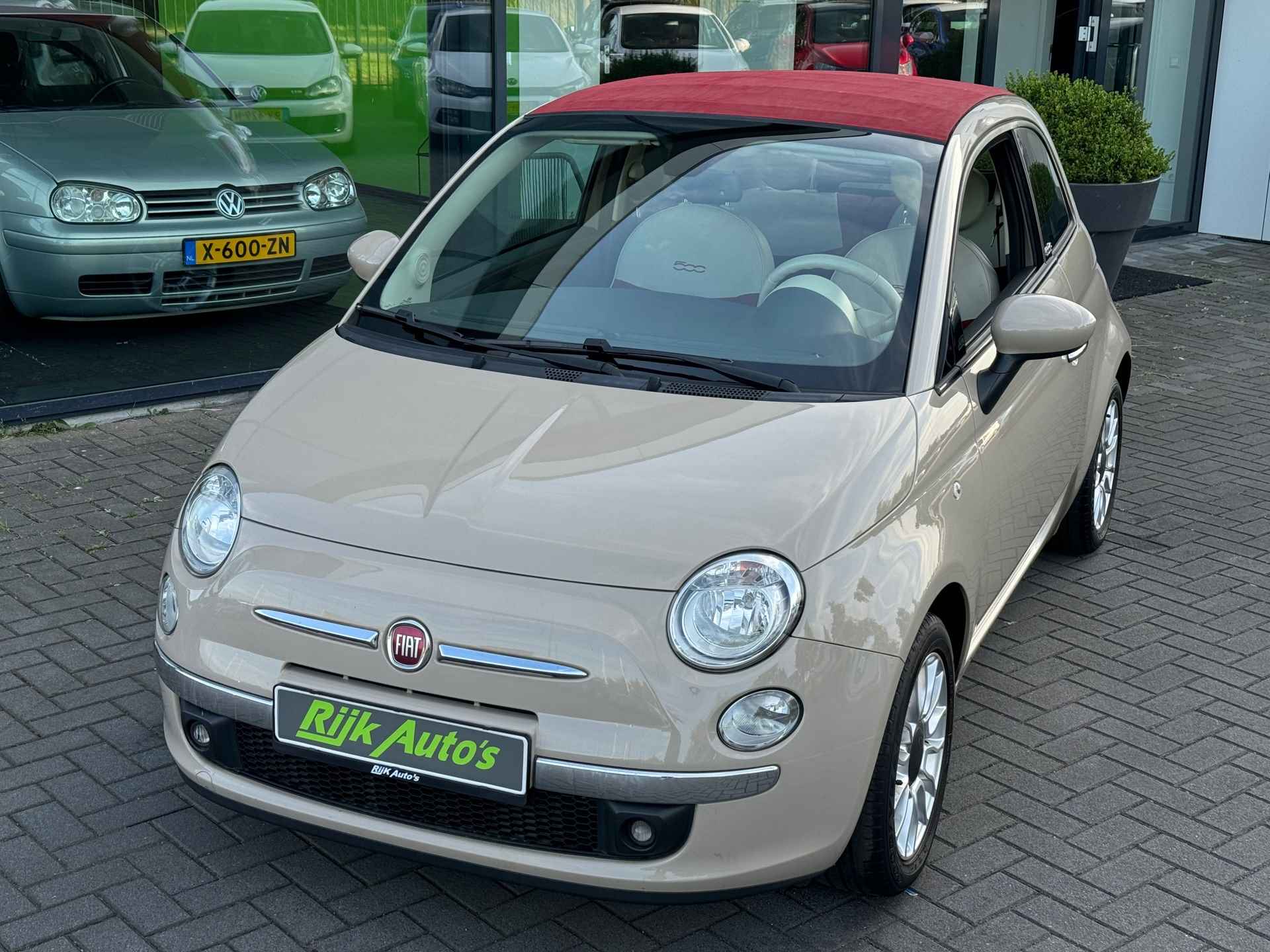 Fiat 500 C 1.2 Lounge * Cappuccino * Clima * PDC - 10/21