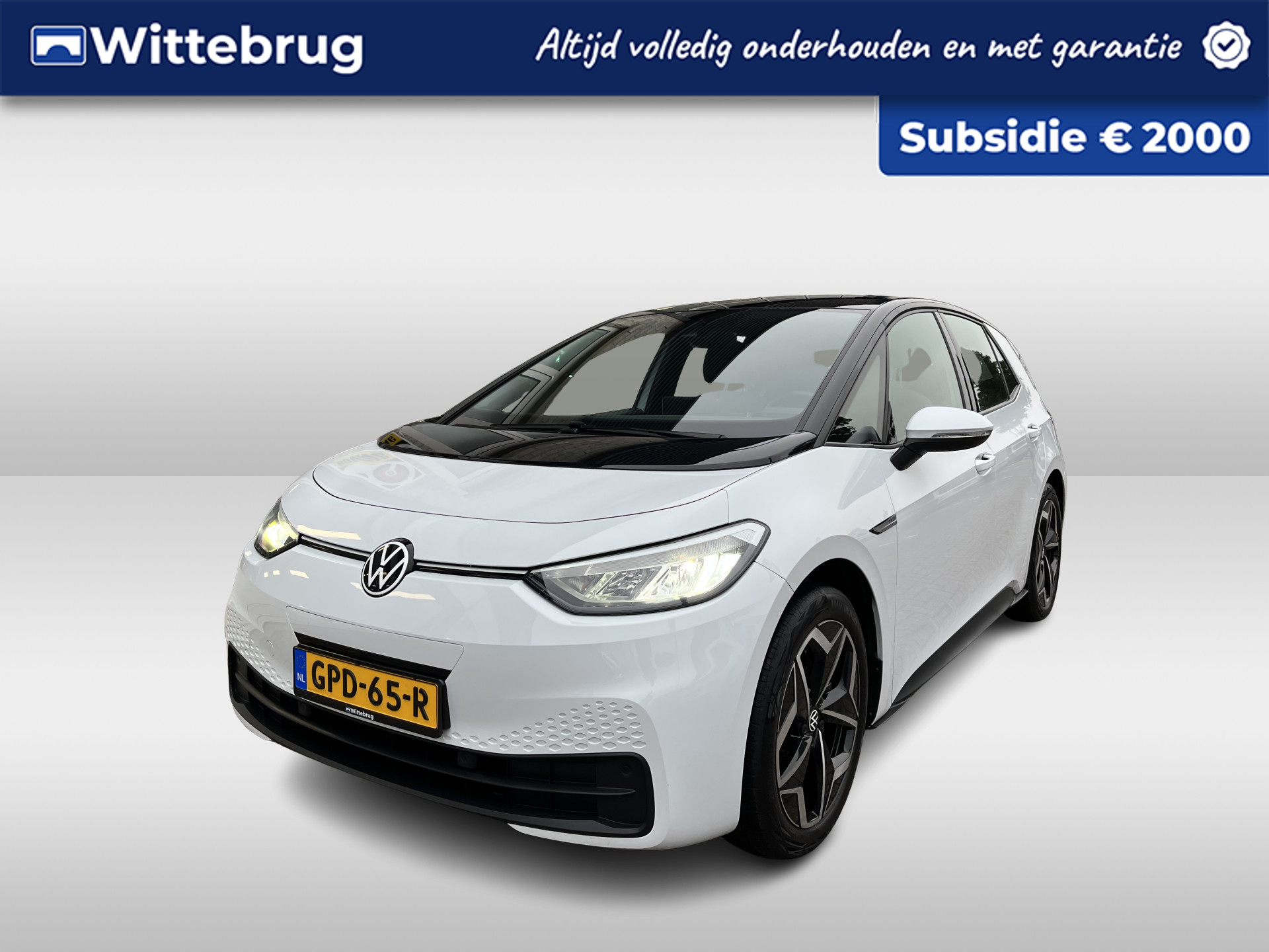 Volkswagen ID.3 Pro 58 kWh / SUBSIDIE/ WARMTEPOMP/ PARK SENSOREN/ LED/ STOEL EN STUUR VERWARM./ ADAPT. CRUISE/ APP CONNECT/ NAVI/ CLIMA/ DAB/ 19" LMV/