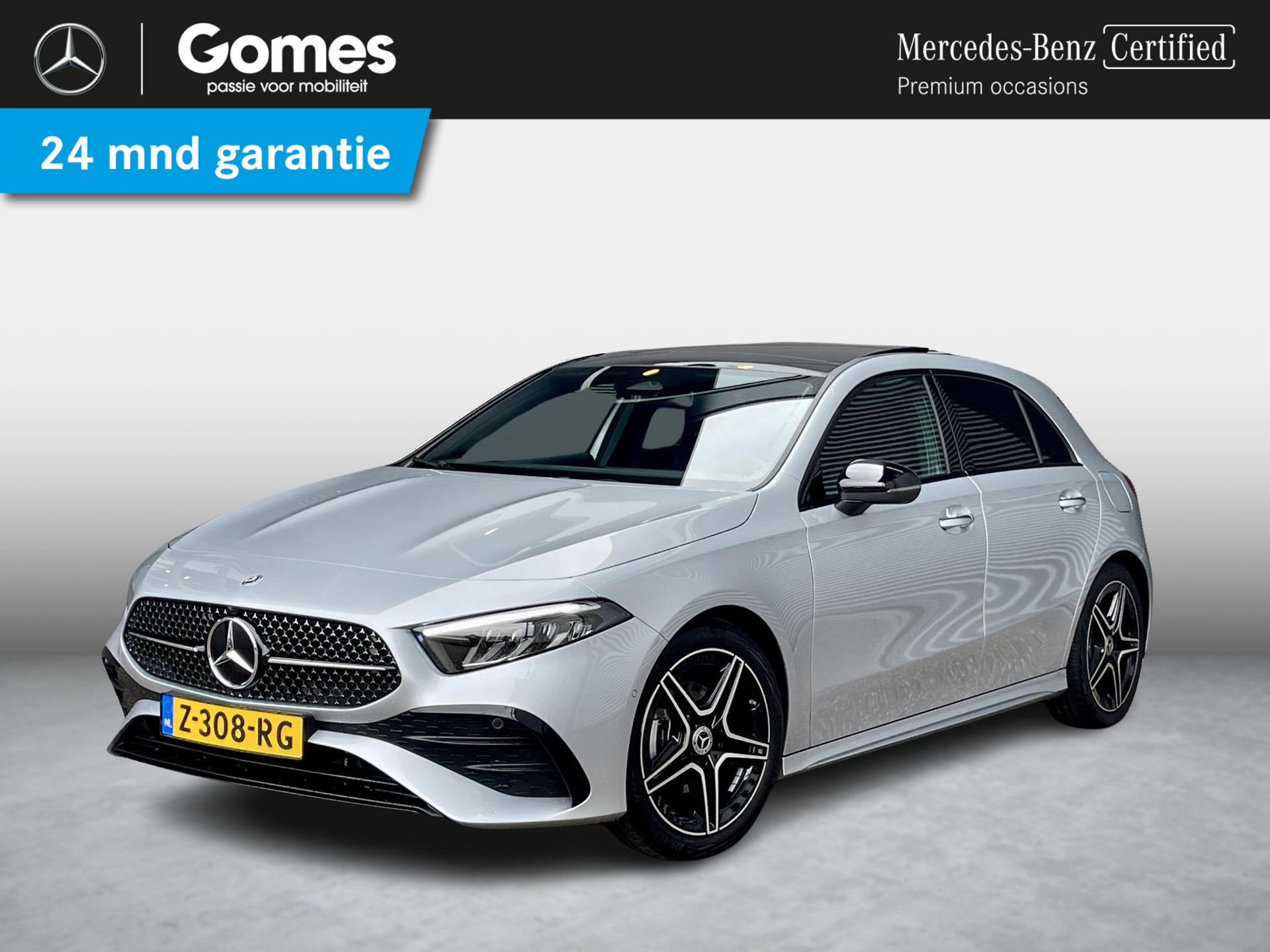 Mercedes-Benz A 180 AMG Line | Panoramadak | Night Pakket | Sfeerverlichting | Stoelverwarming | Parkeersensoren | Achteruitrijcamera | Elektrisch Inklapbare Buitenspiegels | Showmodel