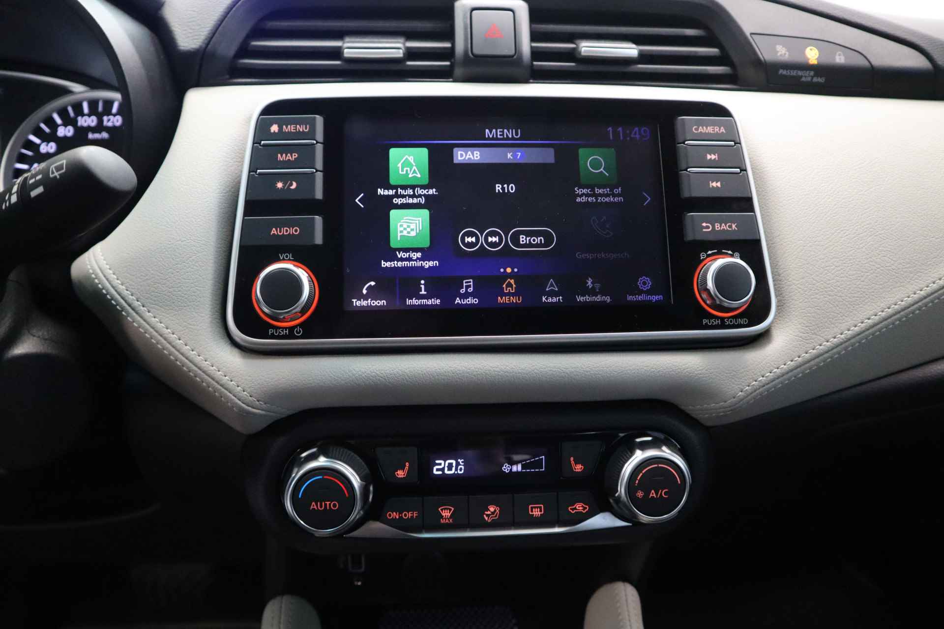 Nissan Micra 1.0 IG-T Tekna Automaat, Navigatie , Lmv - 12/21
