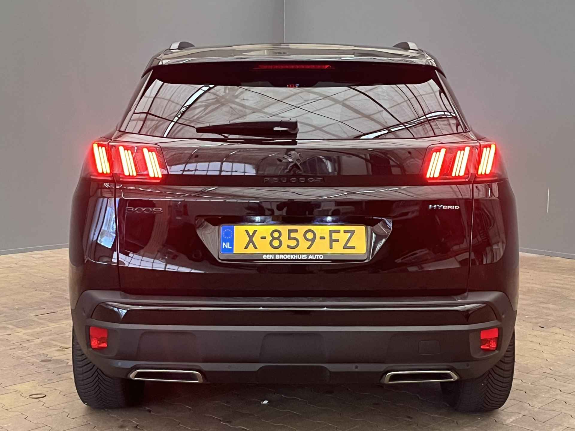 Peugeot 3008 1.6 HYbrid 225 GT | Black Pack | Panoramadak | Keyless | Elek.Klep | Camera | Adaptieve cruise | Clima | Dode hoek | DAB+ | Leder/Stof | 19'' Lichtmetaal | Getint glas | Carplay | 2023 | 23.300KM! | - 12/40