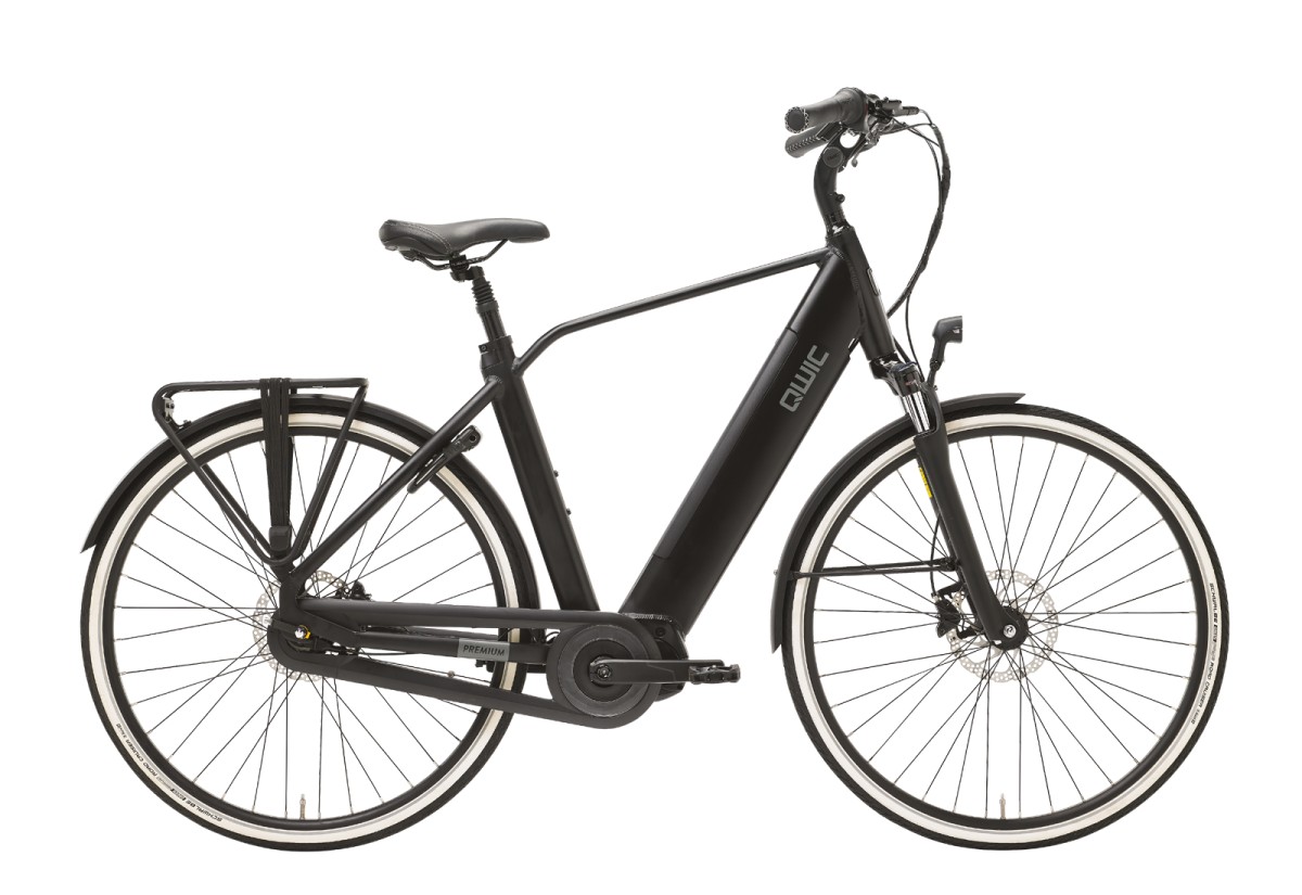 QWIC Premium I MN7+ Leenfiets Heren Charcoal Black 54cm L 2021