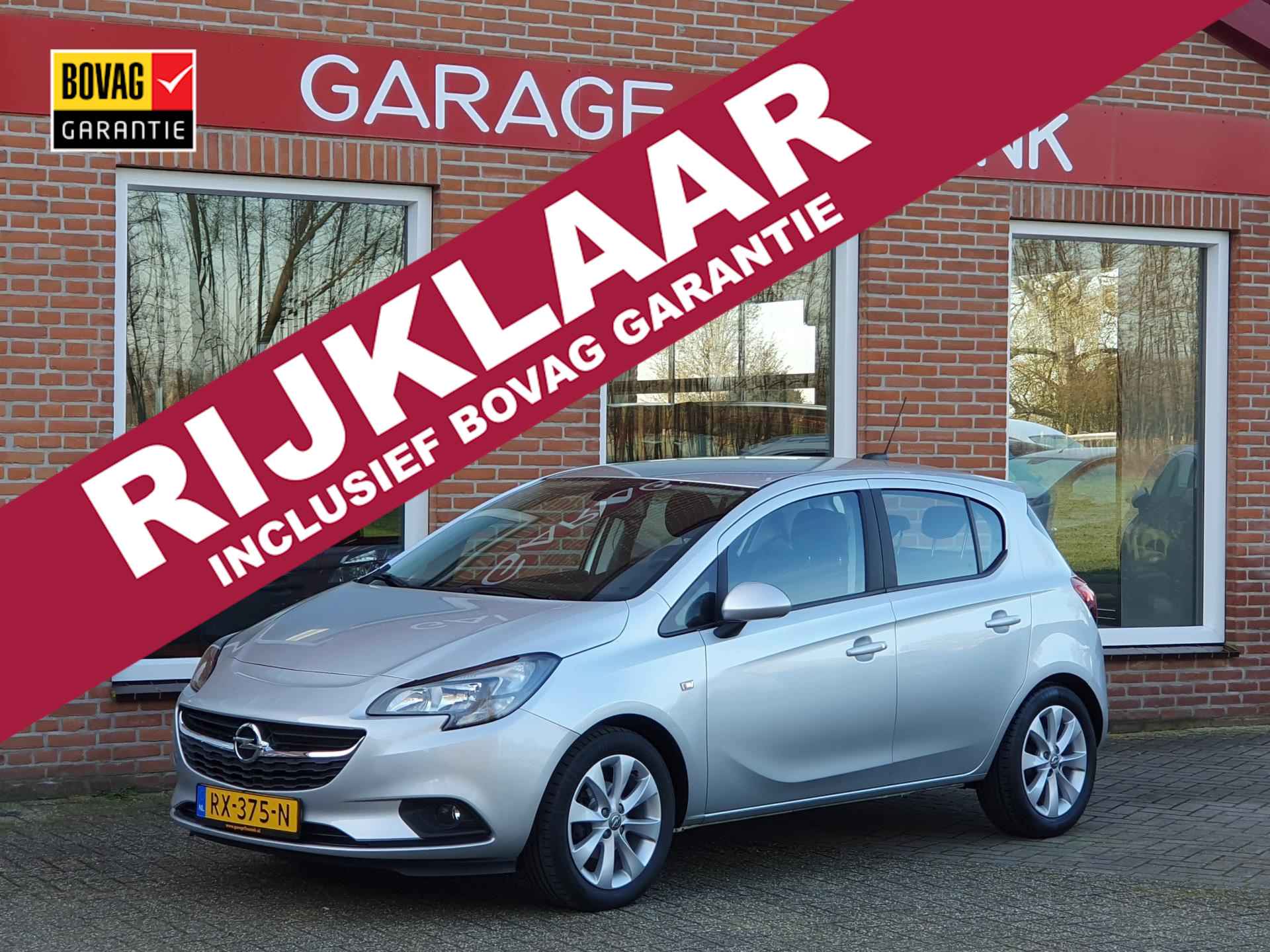 Opel Corsa 1.4 Favourite 90PK 5drs airco, cruise, navi, pdc, lmv, bluetooth, carplay RIJKLAAR - 1/19