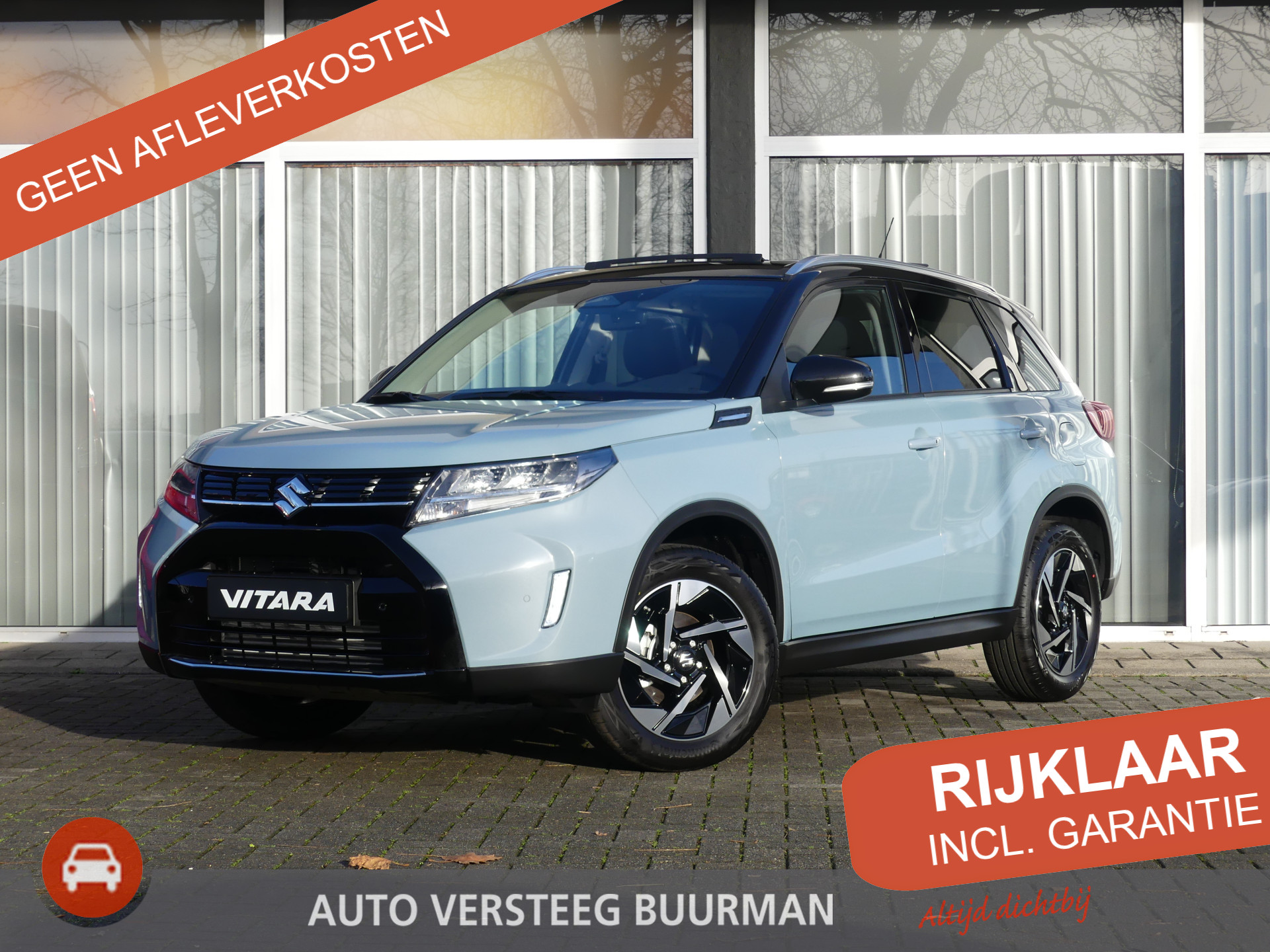 Suzuki Vitara 1.4 Boosterjet Style Smart Hybrid, NIEUW, 6 jaar GARANTIE! Panoramic roof, Leder/alcantara bekleding, Navigatie