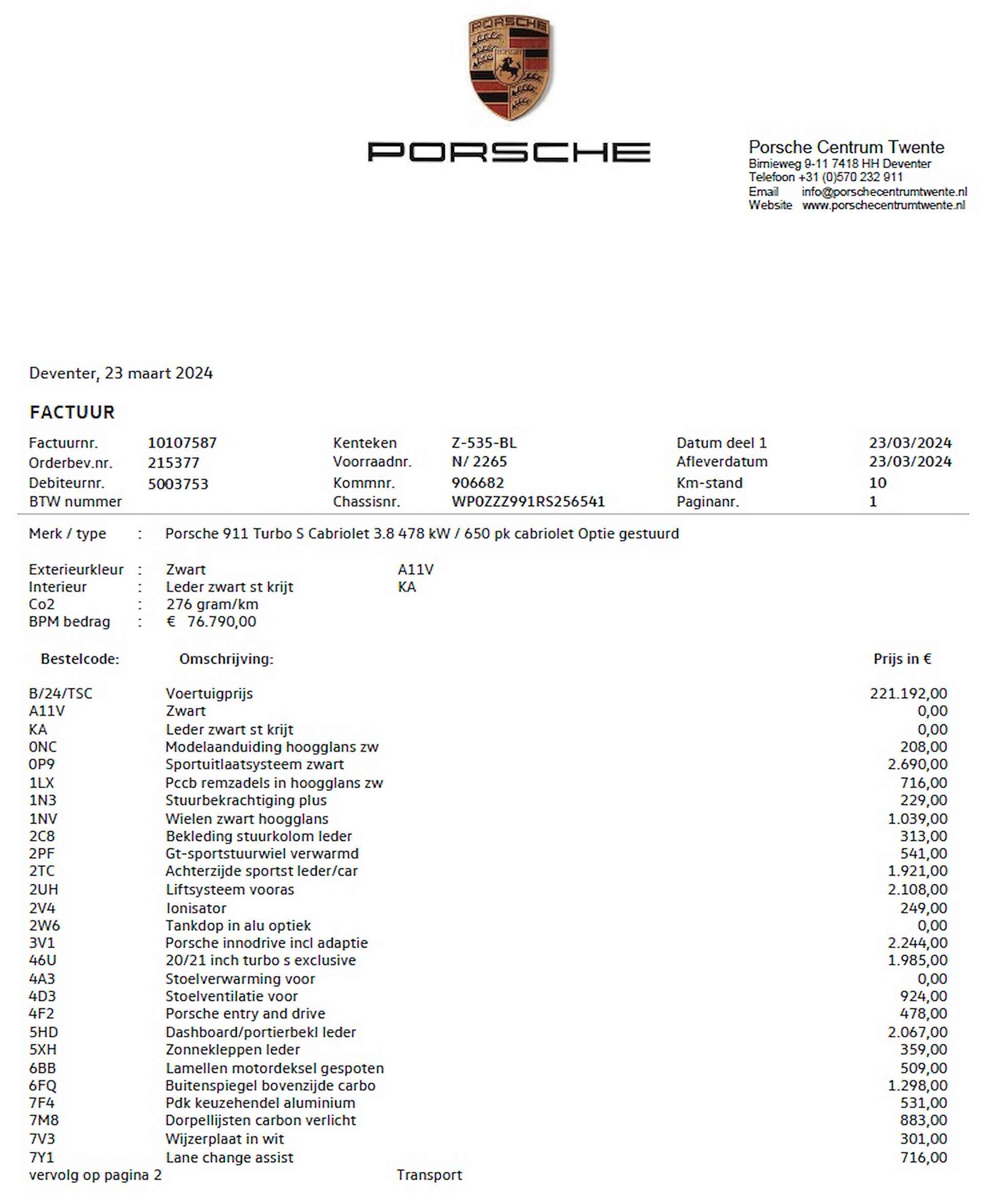 Porsche 911 Cabrio 3.8 Turbo S | Full Options | Np incl. XPel € 399.259,42 - 31/34