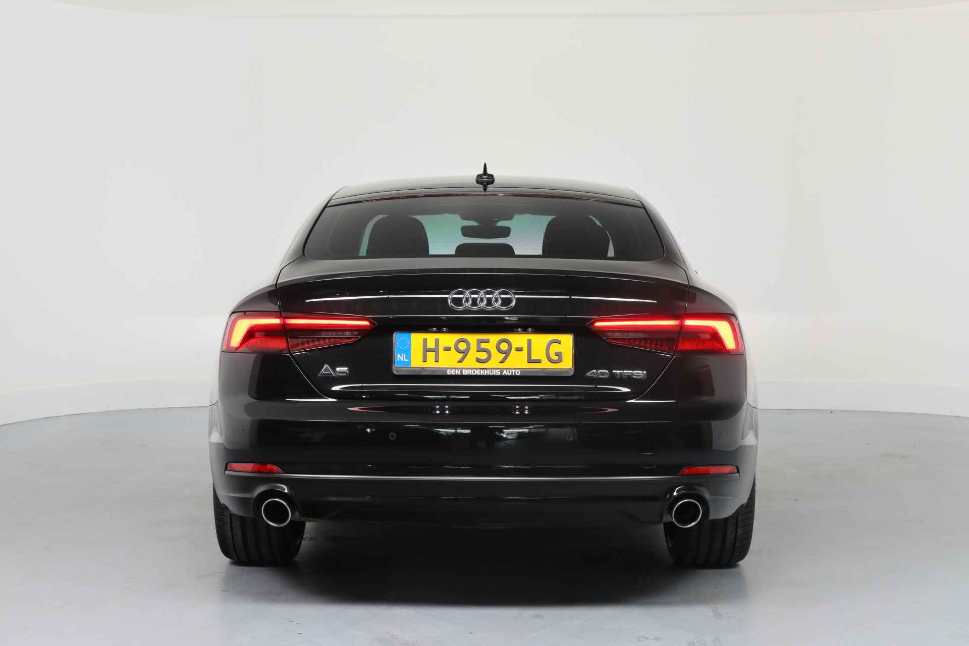 Audi A5 Sportback 40 TFSI 190PK Sport Pro Line | Sportstoelen | LED | Clima | Cruise Adaptive | Keyless | Parkeersensoren V+A | 20'' Lic - 6/40