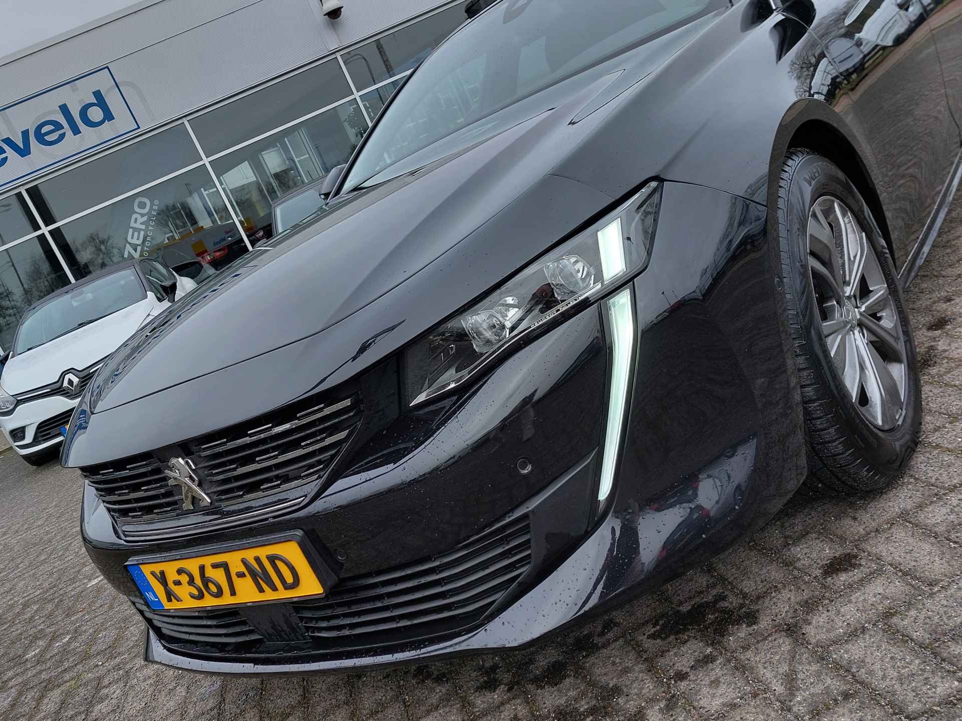 Peugeot 508 1.6 PureTech 181pk Automaat Allure | Navi | Apple Carplay+Android Auto | Clima | Adap.Cruise | Leder+Verwarmd | Panorama Schuifdak | Keyless Entry | Led Koplampen | Dodehoek+Rijstrooksensor - 34/43