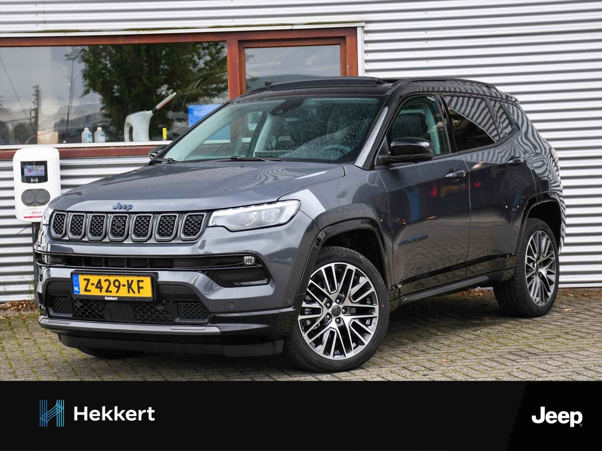 Jeep Compass Summit 1.3T 4XE 180pk Automaat SCHUIF-DAK | LEDER | 19''LM | DAB | DODE HOEK | PDC + 360º CAM. | KEYLESS - 1/39