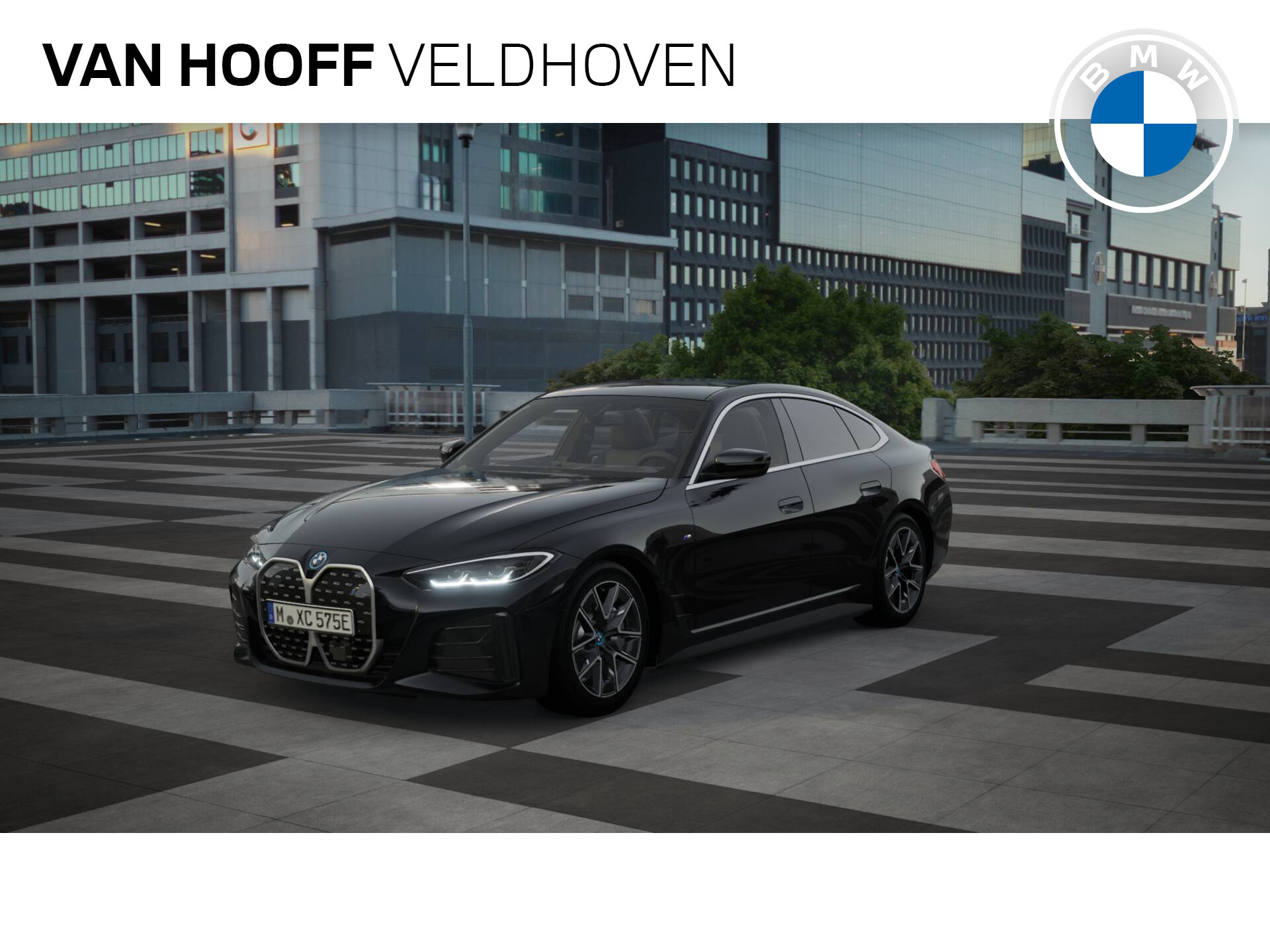 BMW i4 eDrive35 High Executive M Sport 70 kWh / Parking Assistant / Live Cockpit Professional / Stoelverwarming / Leder bij viaBOVAG.nl