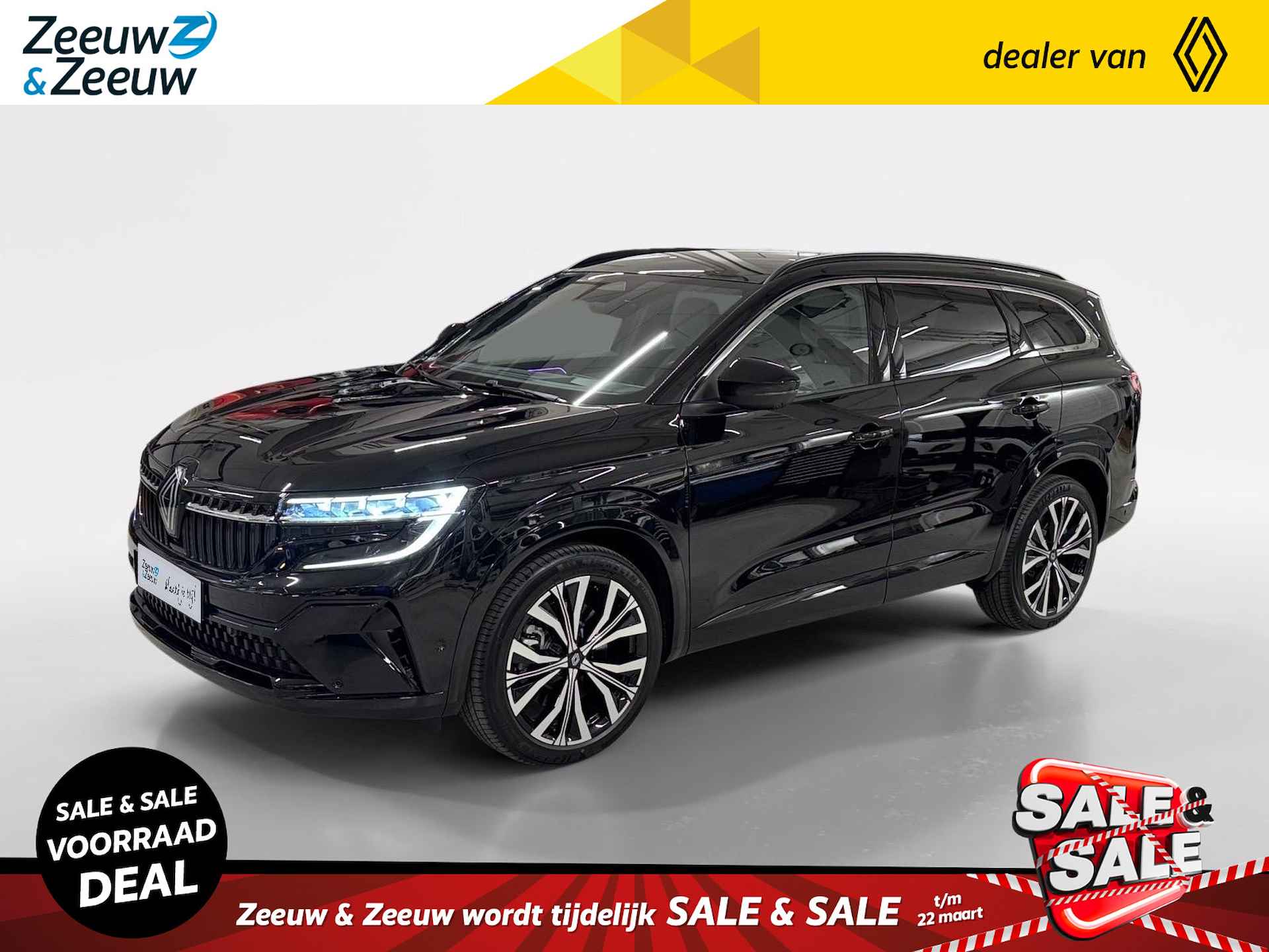 Renault Espace E-Tech Hybrid 200 iconic 7p.  | UIT VOORRAAD LEVERBAAR OP = OP NU MET €4.000,- SALE & SALE KORTING!!!