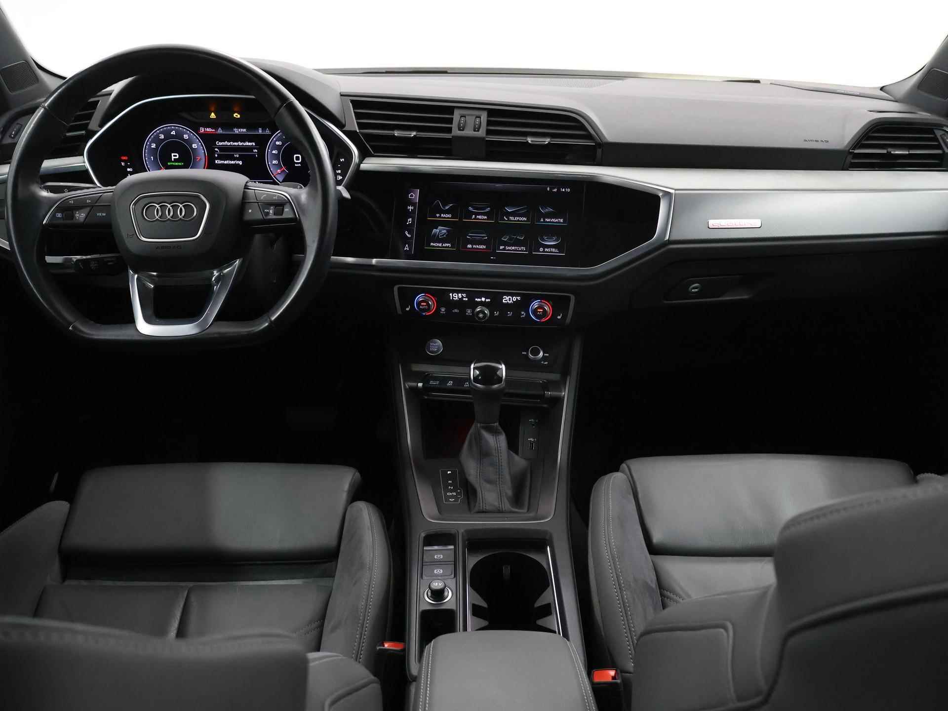 Audi Q3 45 TFSI quattro S-Line | 2x S-Line | Panoramadak | Stoelverwarming | Virtual Cockpit | B&O Audio | Camera | Rijassistent-Systeem | Sportstoelen | Matrix-LED | DAB |  Trekhaak | - 9/45