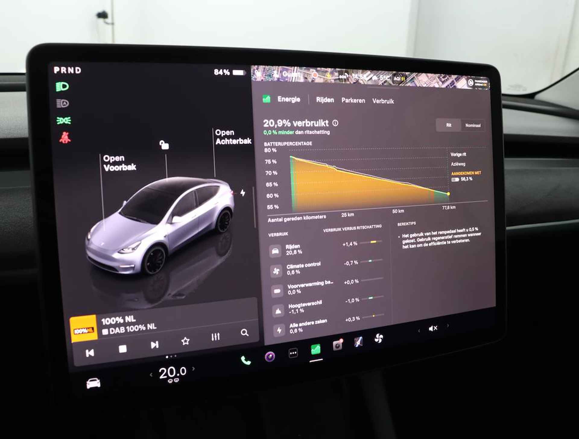 Tesla MODEL Y Performance AWD 75 kWh |NAP |1e eigenaar | Leder |Ryzen - 26/66