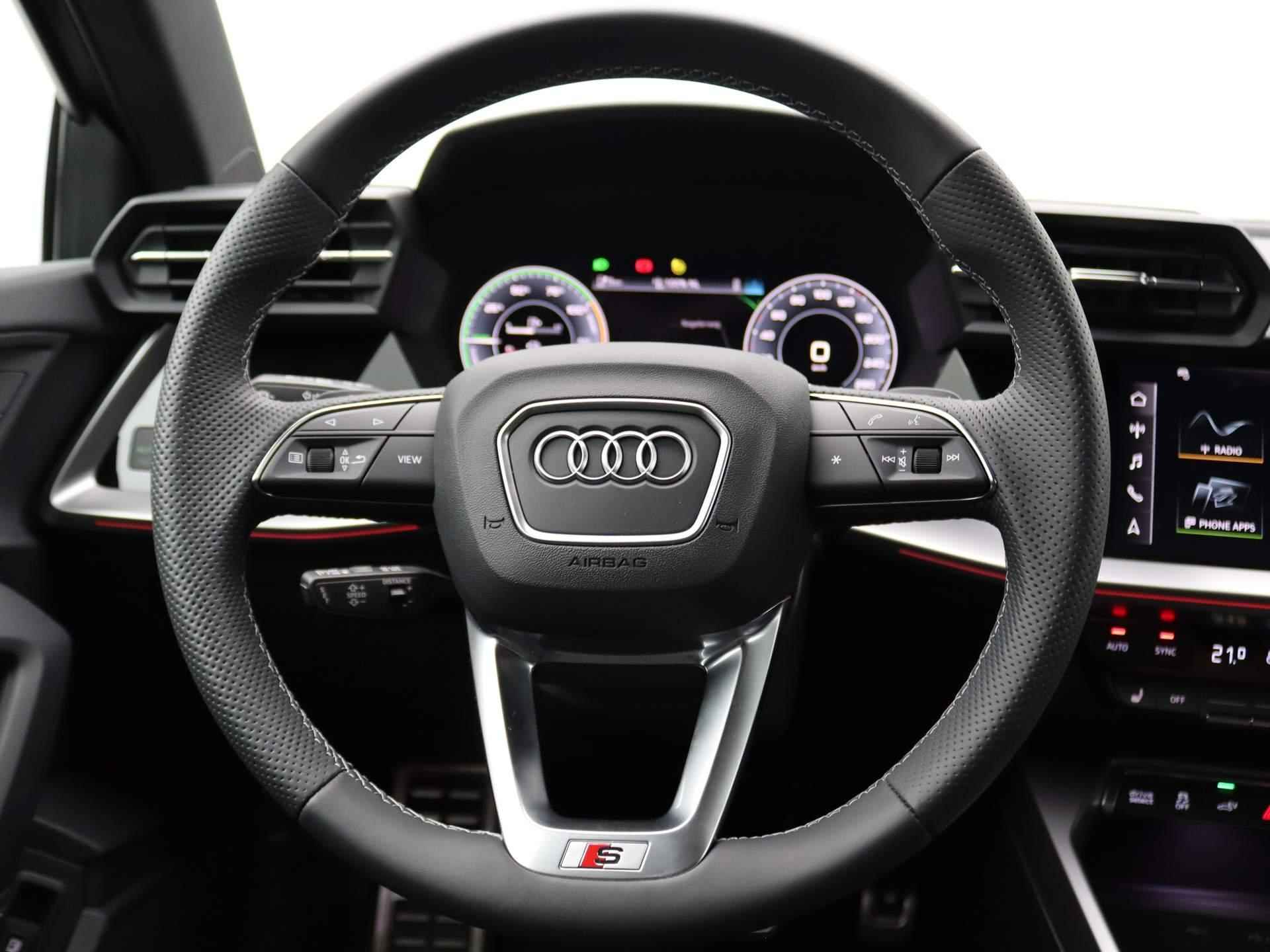 Audi A3 Sportback 40 TFSI e S-Edition 204PK S-Tronic Panoramadak, Matrix LED, Adaptive cruise, keyless, navigatie, park assist, 18" lichtmetaal - 18/48