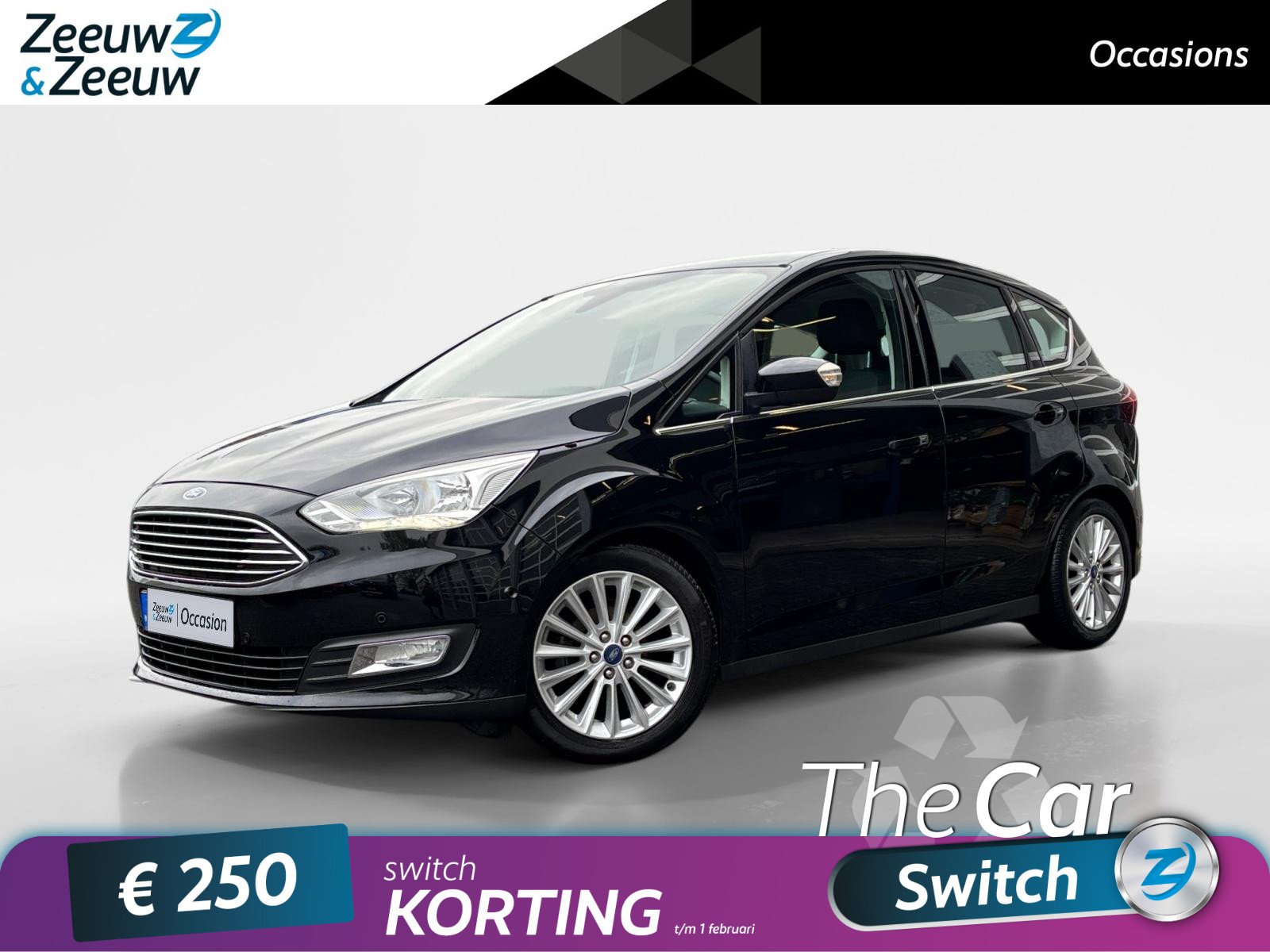 Ford C-Max 1.0 Titanium | Camera | 1e eigenaar | 100% onderhouden | Navigatie | Voorruitverwarming |