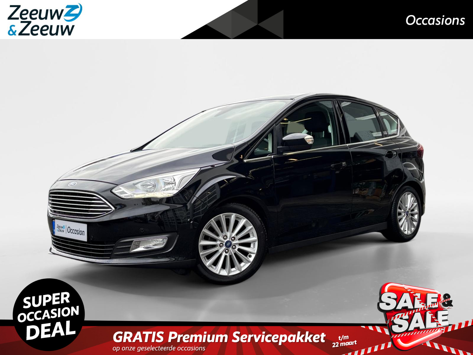 Ford C-Max 1.0 Titanium | Camera | 1e eigenaar | 100% onderhouden | Navigatie | Voorruitverwarming |