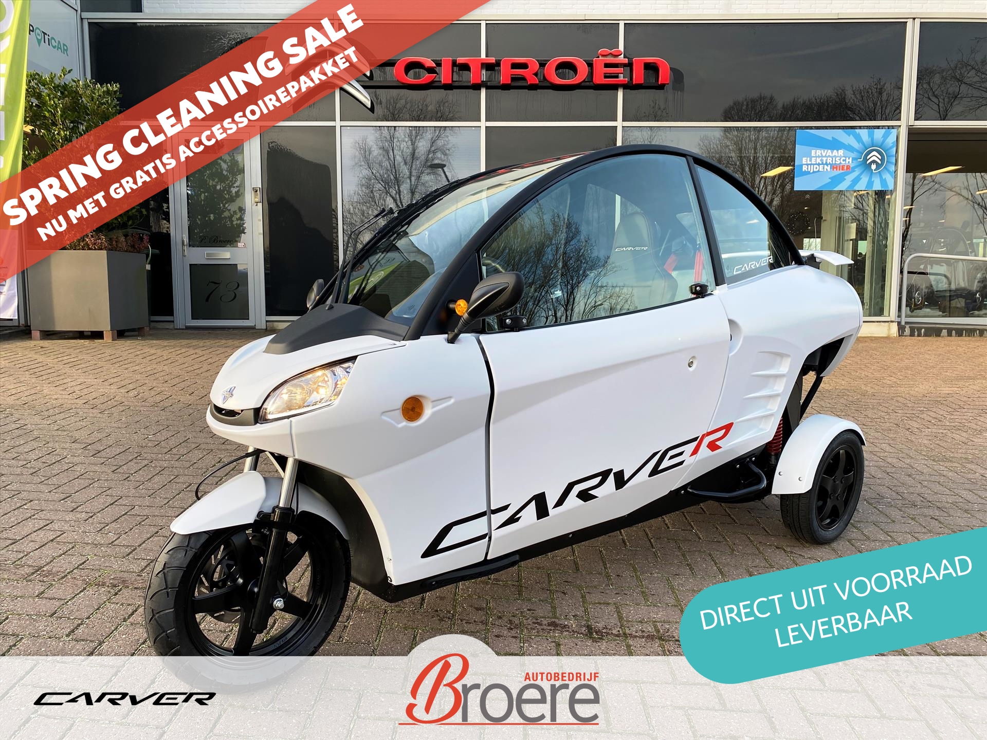 CARVER Carver Speed+ 80 km/u 7,1 kWh *nieuw* | SPRING CLEANING SALE: gratis accessoirepakket, direct leverbaar! bij viaBOVAG.nl
