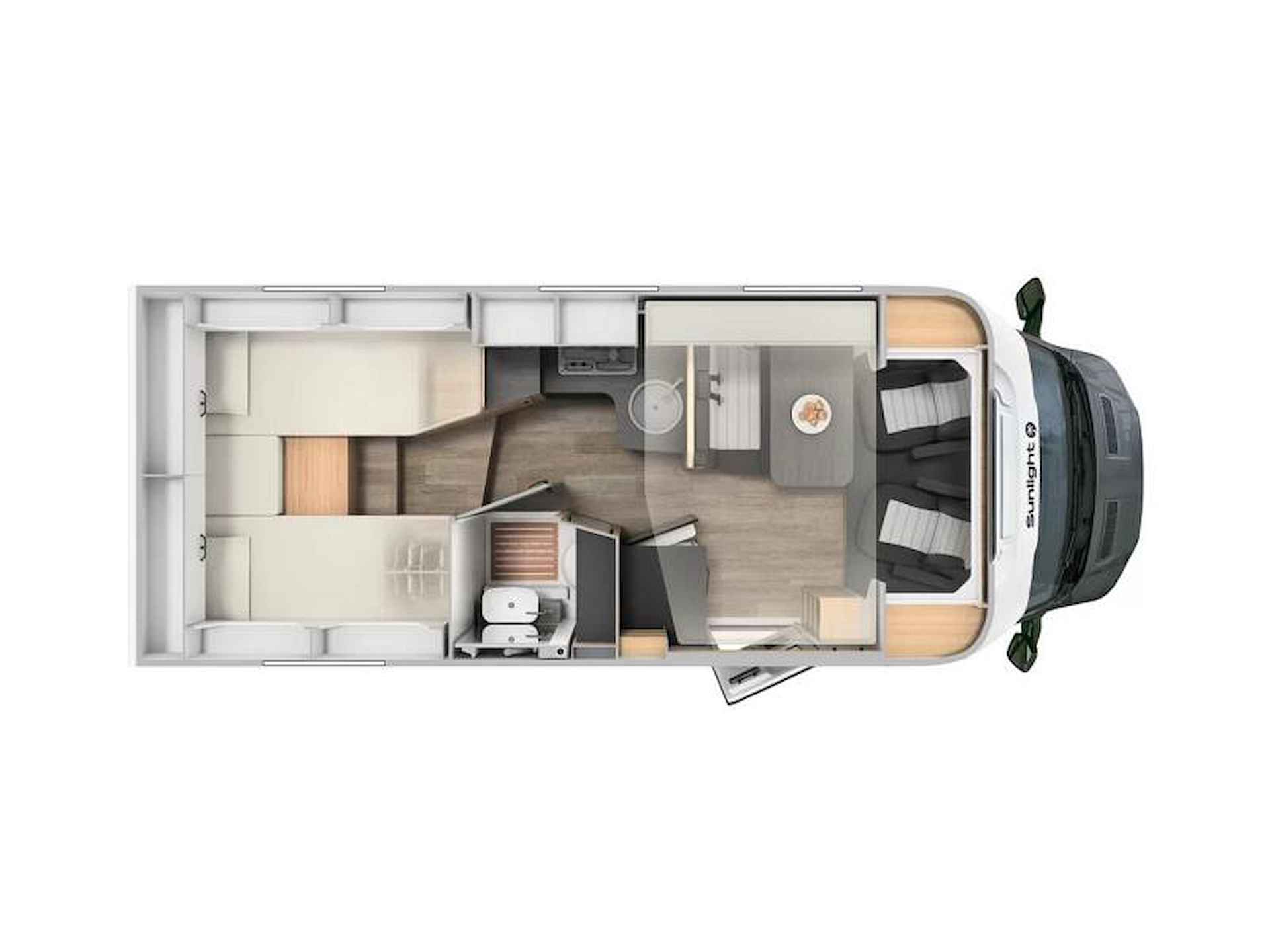 Sunlight T 670 S - 7 meter met hefbed - 21/21