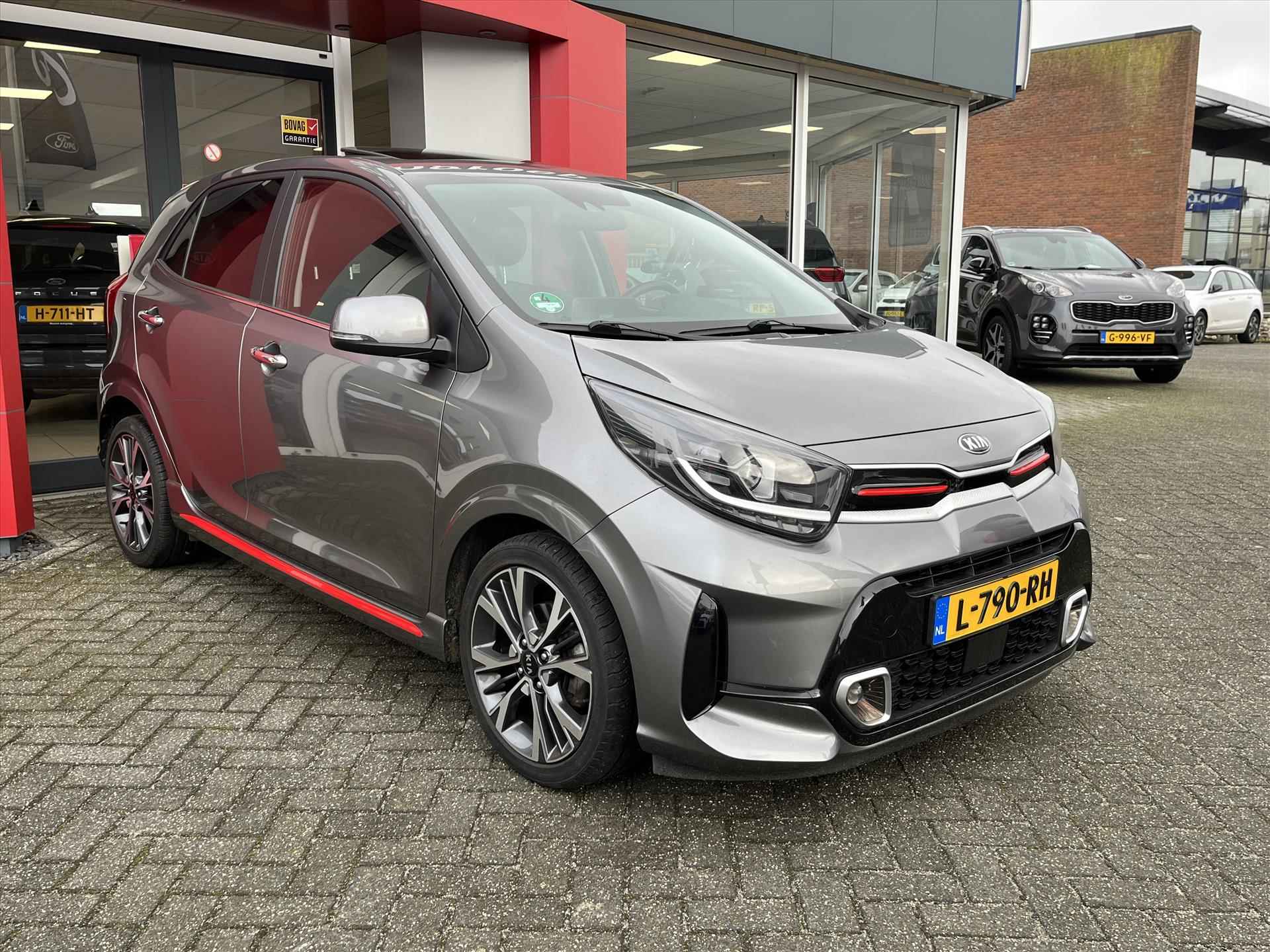 Kia Picanto 1.0 T-GDi 100pk 5-zits GT-Line | Verwarmbare stoel en stuur | Navigatie | Camera | Apple Carplay | Climate Control | Keyless Entry | Schuifdak | - 6/26