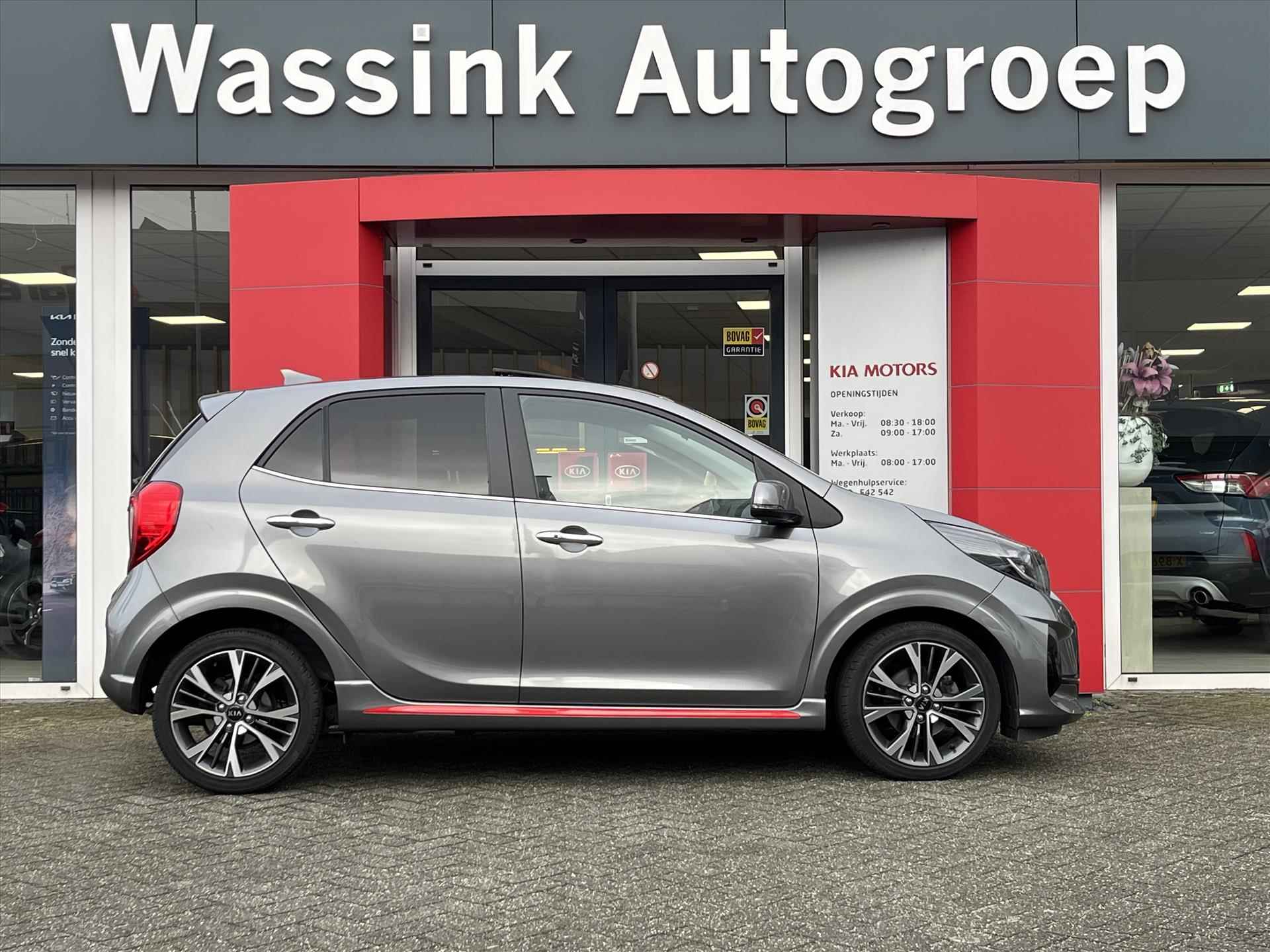 Kia Picanto 1.0 T-GDi 100pk 5-zits GT-Line | Verwarmbare stoel en stuur | Navigatie | Camera | Apple Carplay | Climate Control | Keyless Entry | Schuifdak | - 8/26