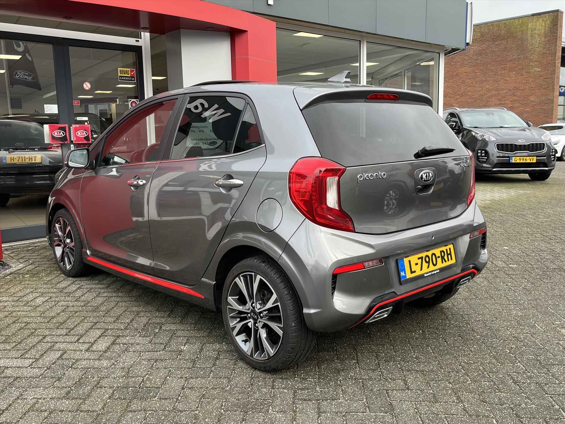 Kia Picanto 1.0 T-GDi 100pk 5-zits GT-Line | Verwarmbare stoel en stuur | Navigatie | Camera | Apple Carplay | Climate Control | Keyless Entry | Schuifdak | - 10/26