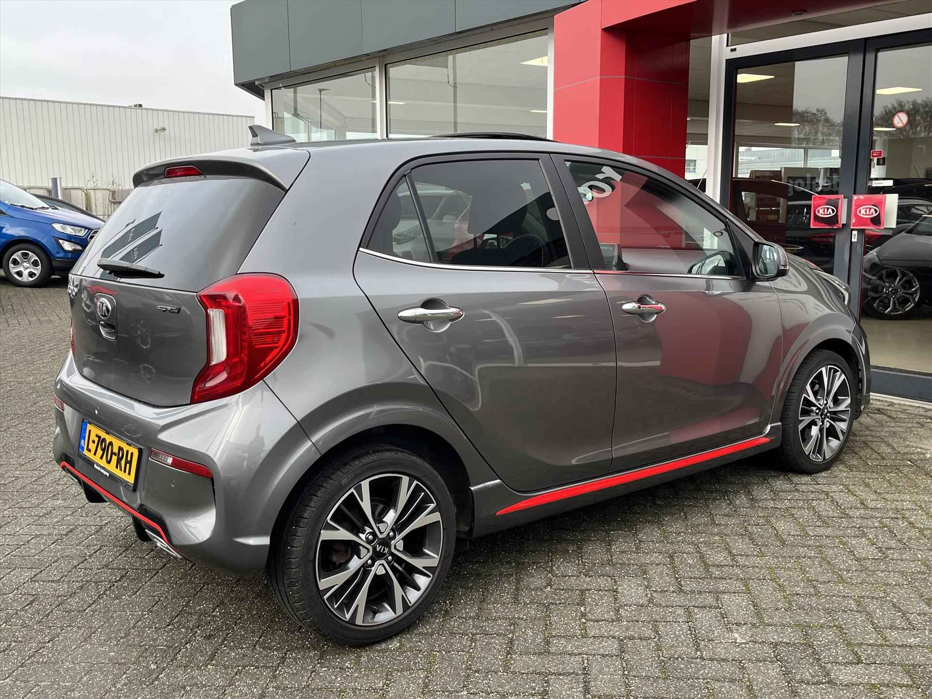 Kia Picanto 1.0 T-GDi 100pk 5-zits GT-Line | Verwarmbare stoel en stuur | Navigatie | Camera | Apple Carplay | Climate Control | Keyless Entry | Schuifdak | - 11/26