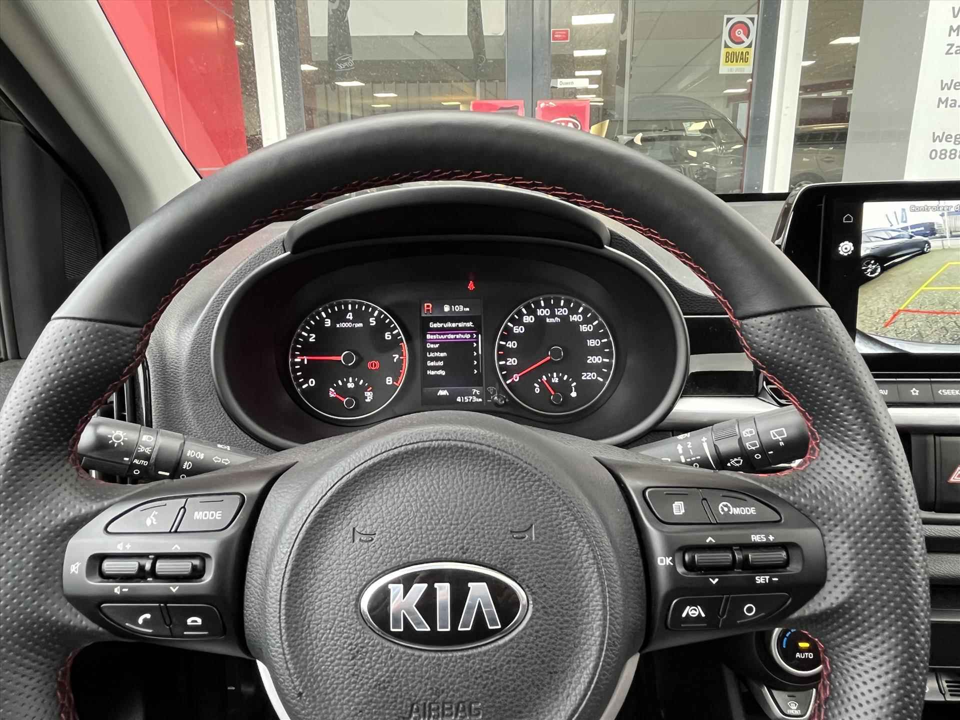 Kia Picanto 1.0 T-GDi 100pk 5-zits GT-Line | Verwarmbare stoel en stuur | Navigatie | Camera | Apple Carplay | Climate Control | Keyless Entry | Schuifdak | - 16/26