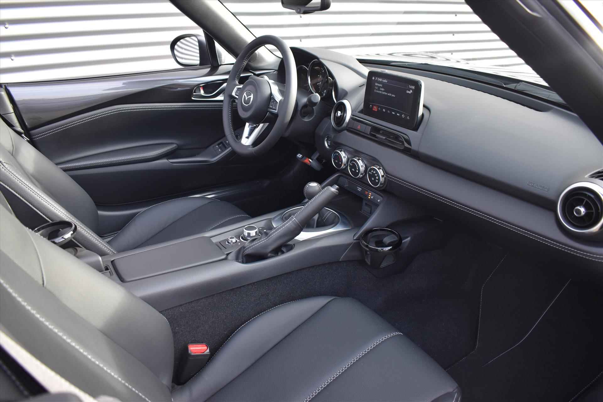 Mazda Mx-5 Roadster 1.5 Skyactiv-G 132pk Exclusive-Line | BOSE | Camera | Leer | Machine grey | Navigatie | LED verlichting - 6/27