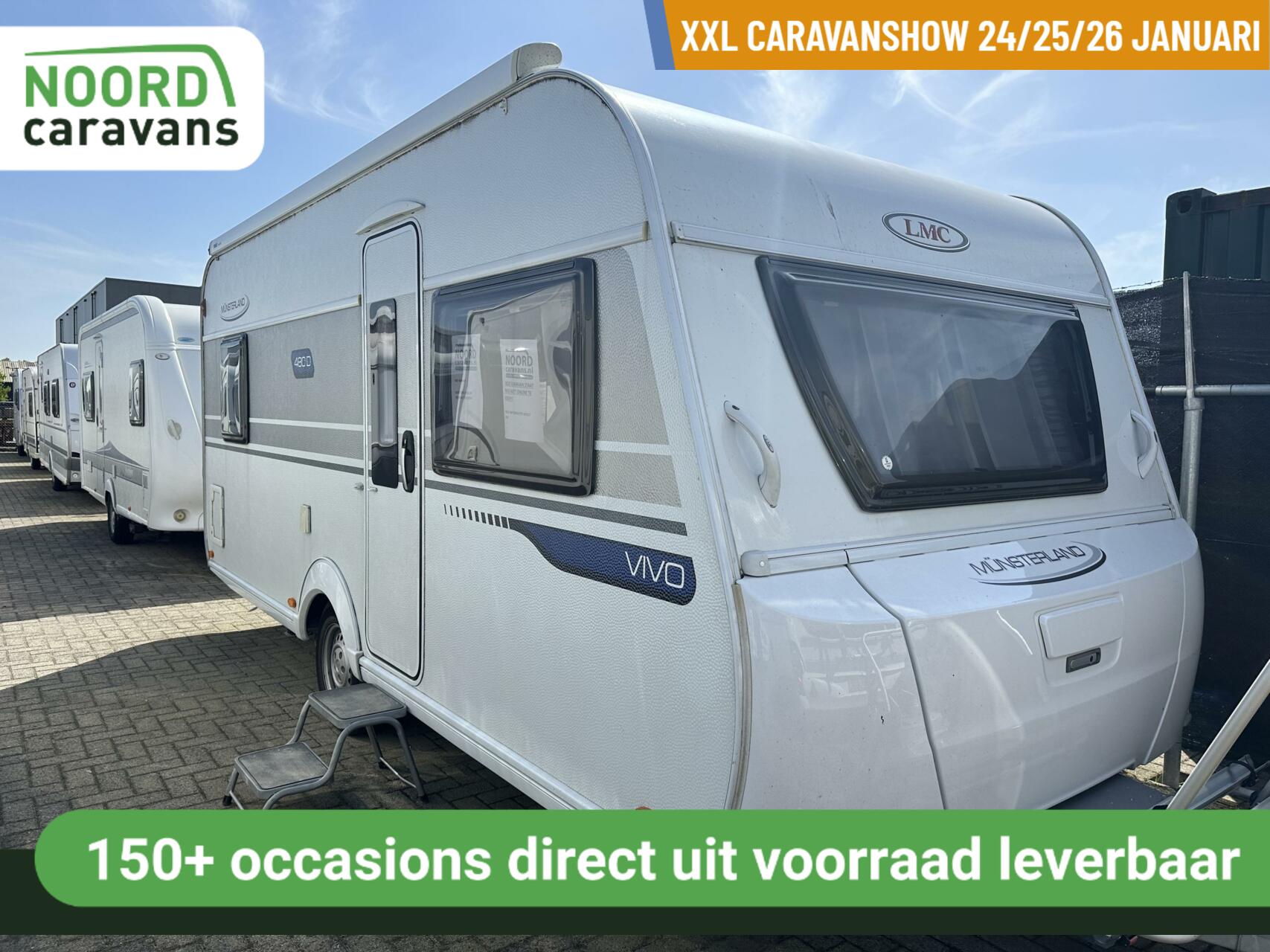 LMC VIVO 480 D FRANSBED + AIRCO + LUIFEL + FIETSENDRAGER