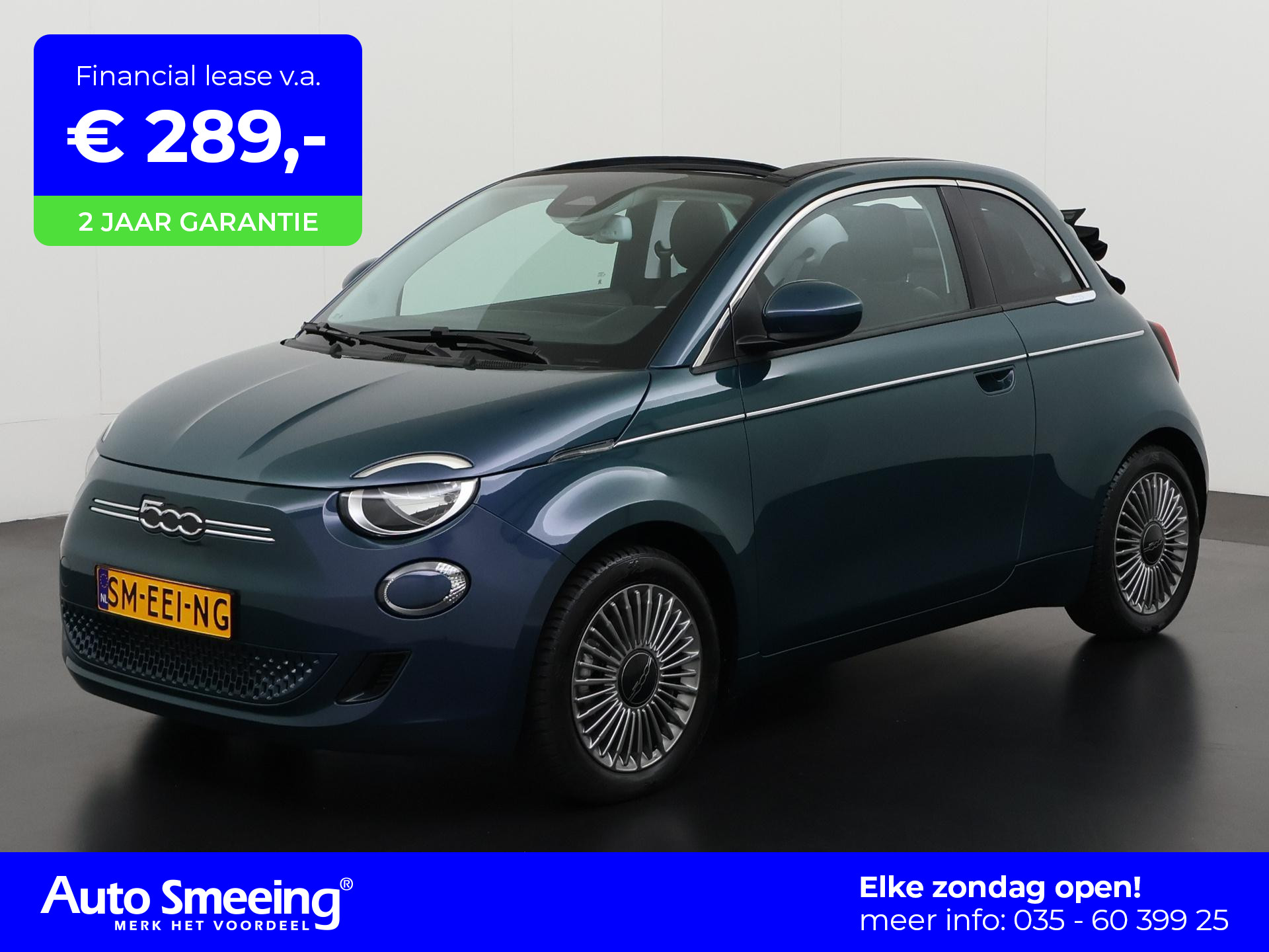 Fiat 500e Cabrio 42 kWh | Virtual Cockpit | Apple Carplay | LED | Zondag Open!