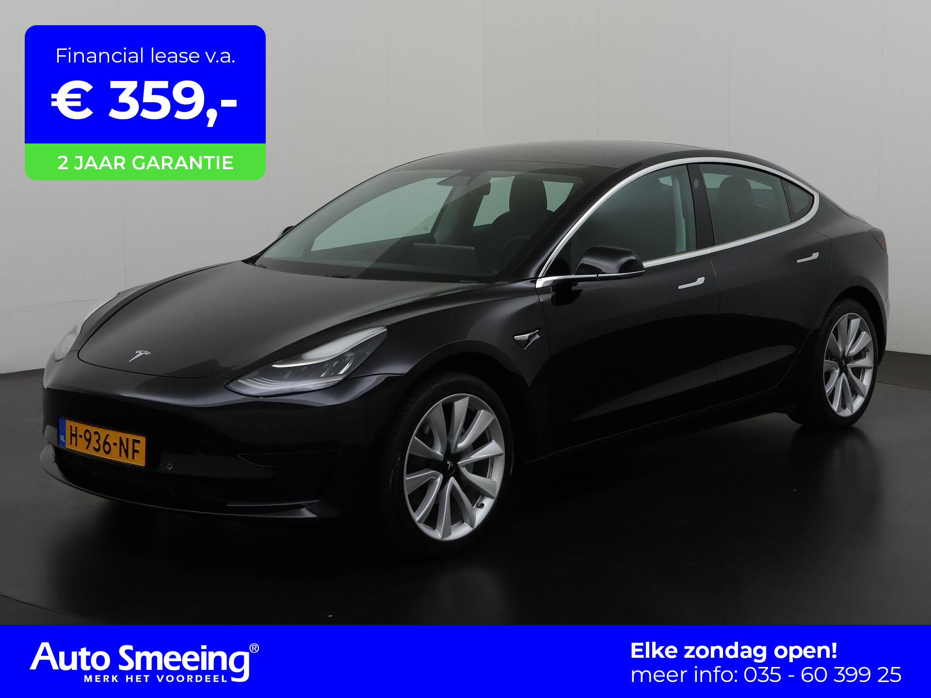 Tesla Model 3 Standard RWD Plus | Trekhaak | Panoramadak | Mem Stoel | Zondag Open!