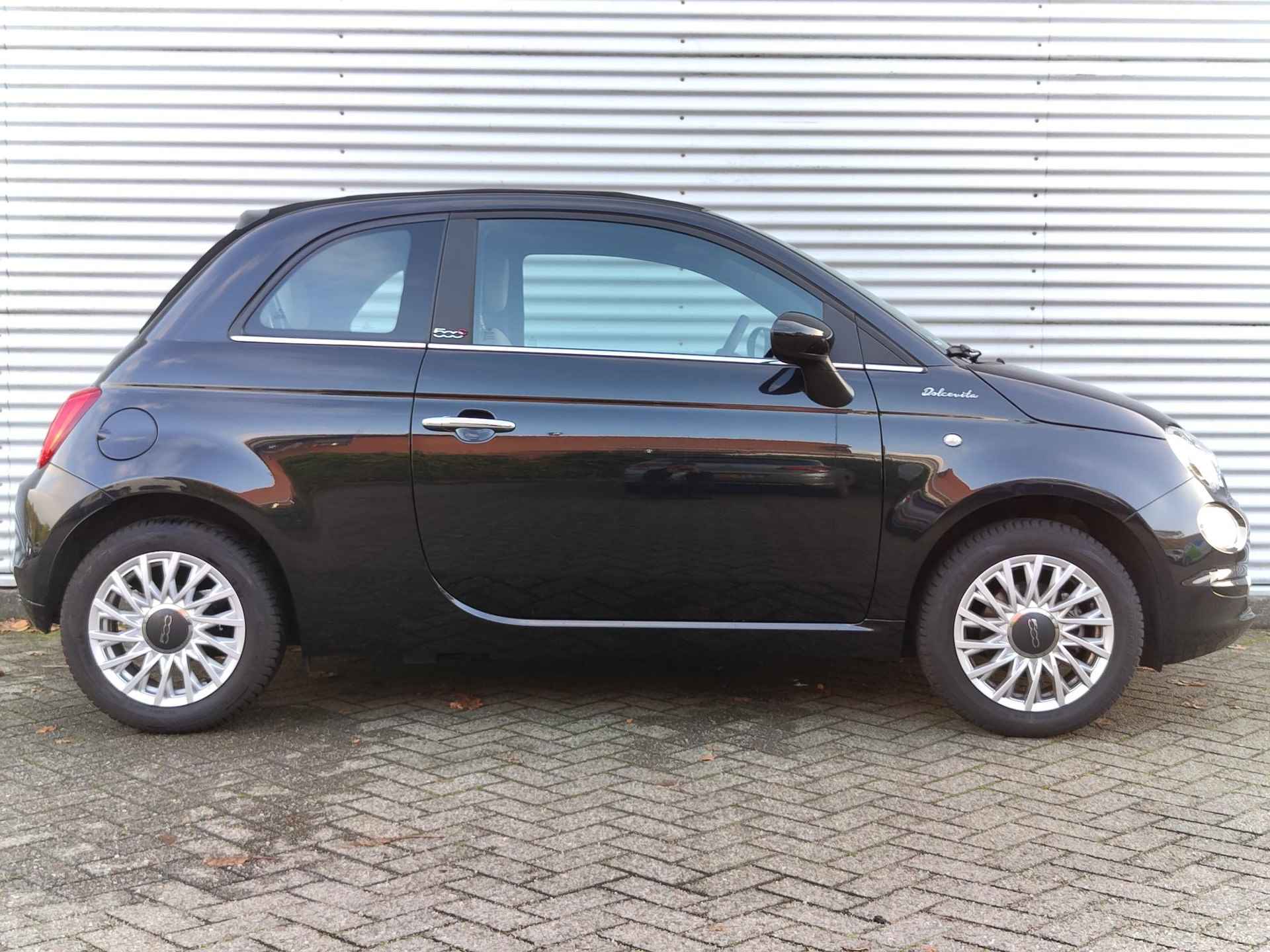 Fiat 500C Cabrio Dolcevita 1.0 GSE Hybrid 70pk H6 | AIRCO | DAB | LM-VELGEN | PARKEERSENSOREN | TOUCHSCREEN | - 7/55