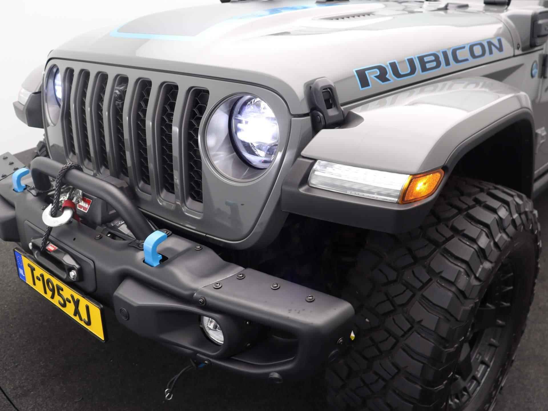 Jeep Wrangler Unlimited 4xe 380 Rubicon | OFD Bumper Met Lier | Off-Road Banden | Snorkel | 360 Parkeersensoren | Stuur- en Stoelverwarming | - 14/27