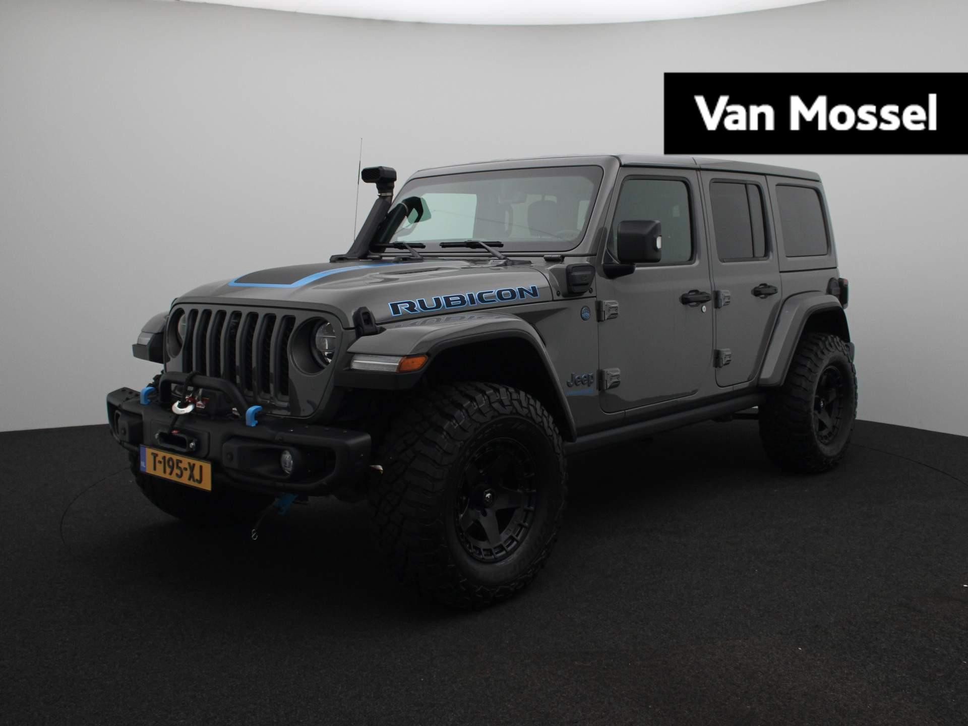 Jeep Wrangler Unlimited 4xe 380 Rubicon | OFD Bumper Met Lier | Off-Road Banden | Snorkel | 360 Parkeersensoren | Stuur- en Stoelverwarming |