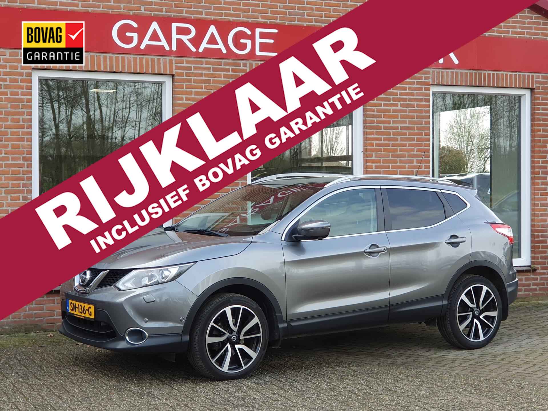 Nissan Qashqai 1.2 Tekna 116PK 5drs clima, cruise, navi, pdc, camera, keyless, panorama RIJKLAAR - 1/19