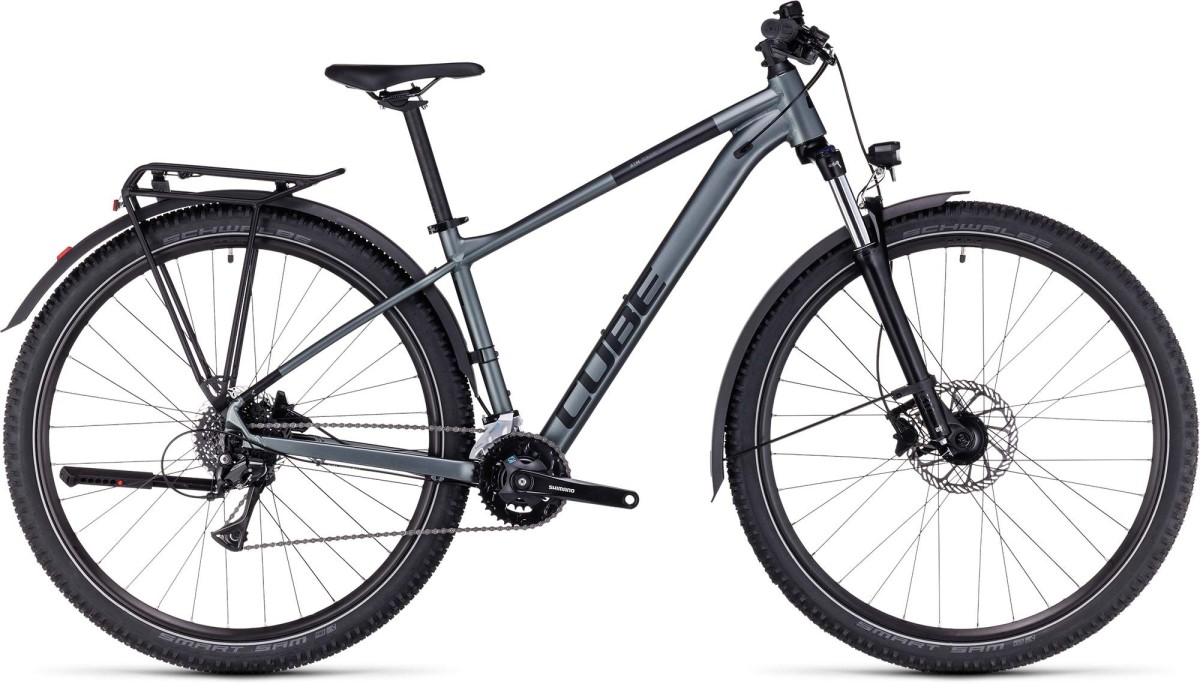 CUBE AIM RACE ALLROAD FLASHGREY/BLACK 2023 Heren Flashgrey/black 30cm S 2023